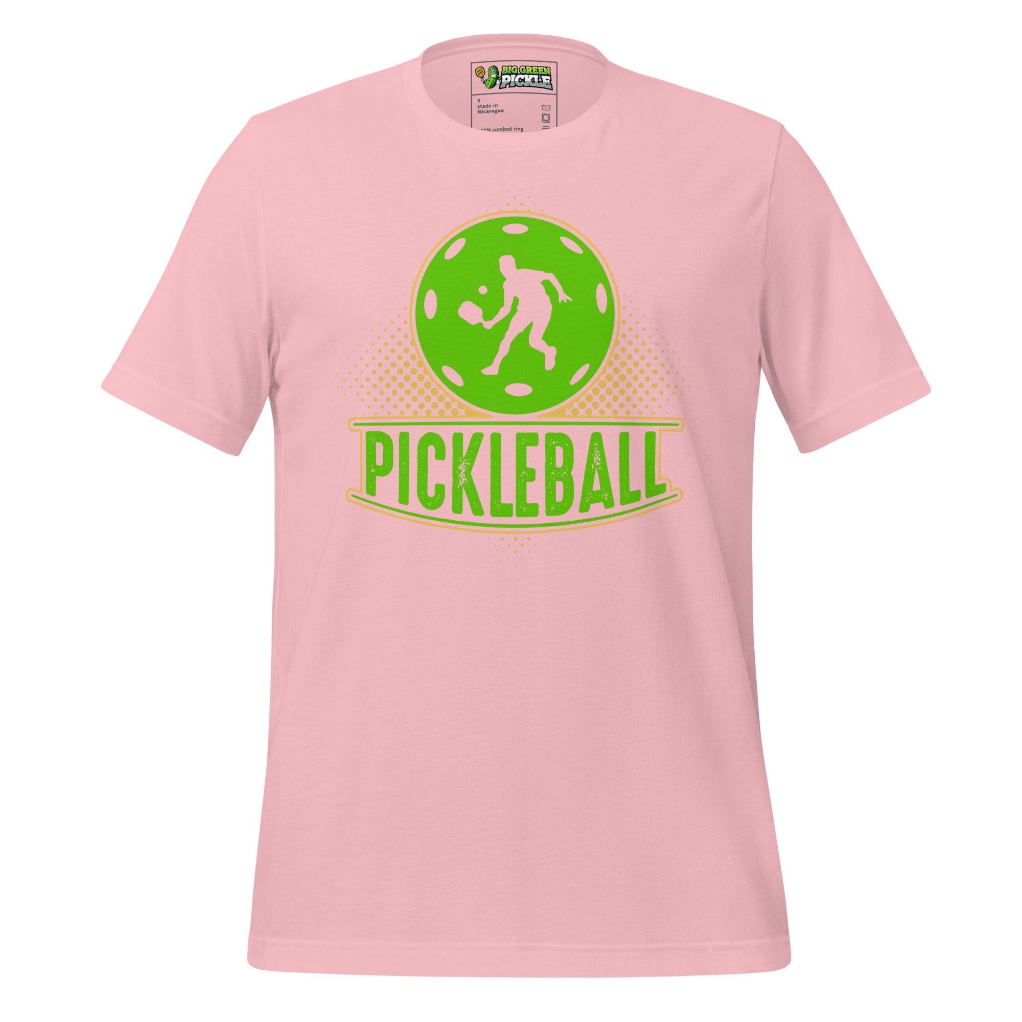 Green Pickleball Graphic Tee – Sporty & Fun - Pink