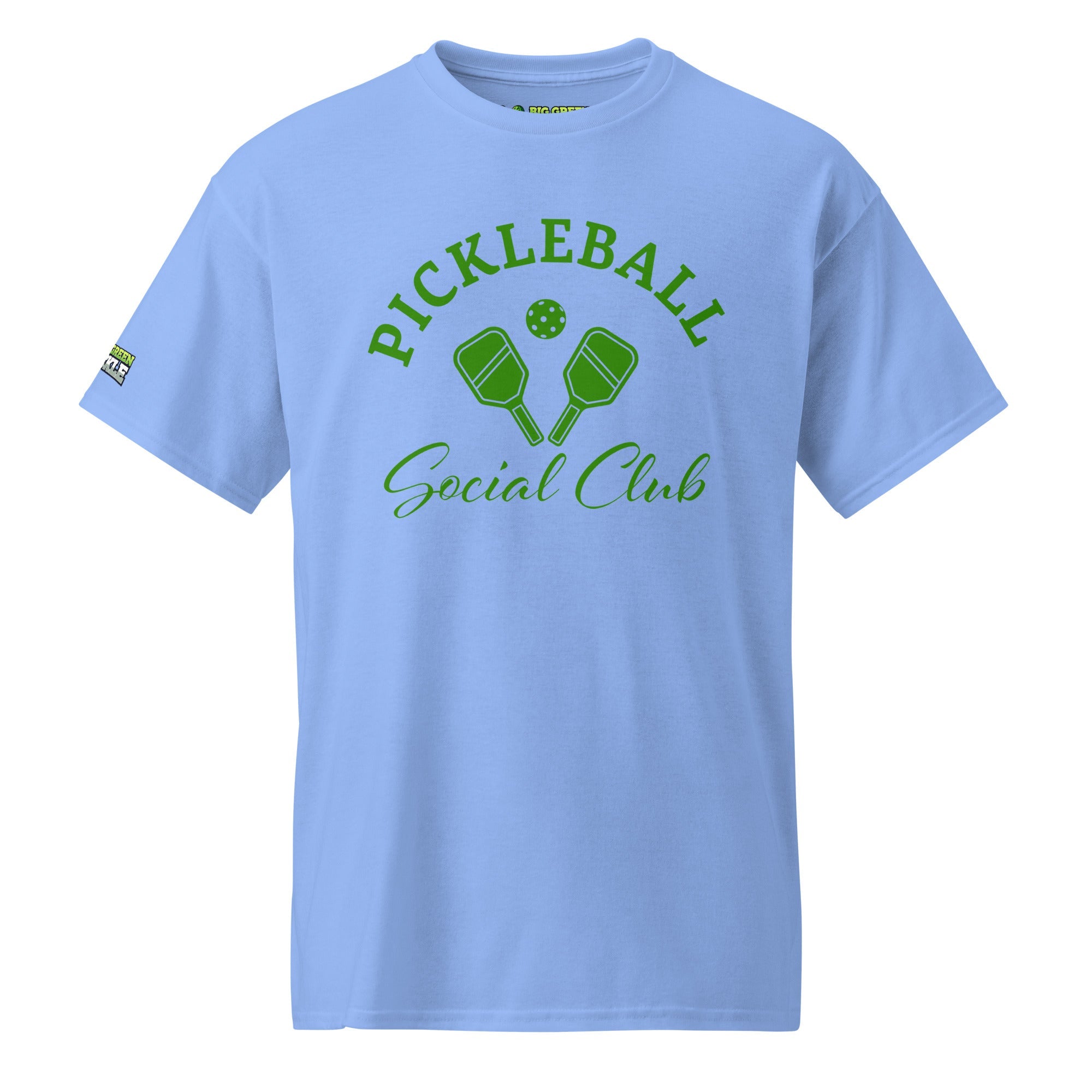 Green Pickleball Social Club 5050 DryBlend T-Shirt - Carolina Blue