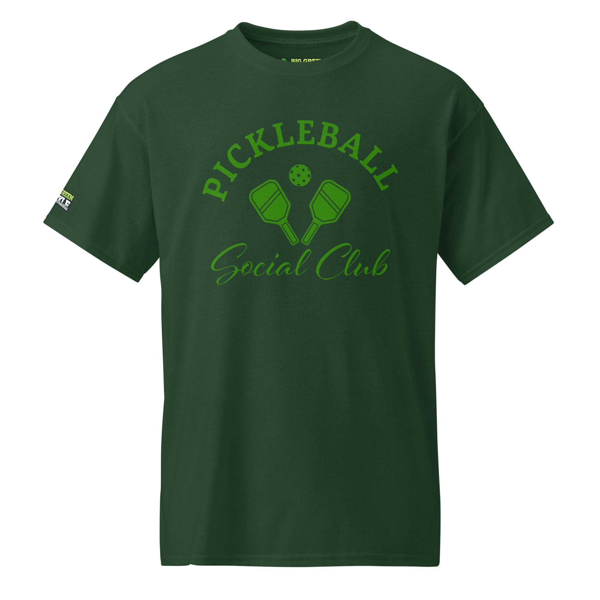 Green Pickleball Social Club 5050 DryBlend T-Shirt - Forest Green