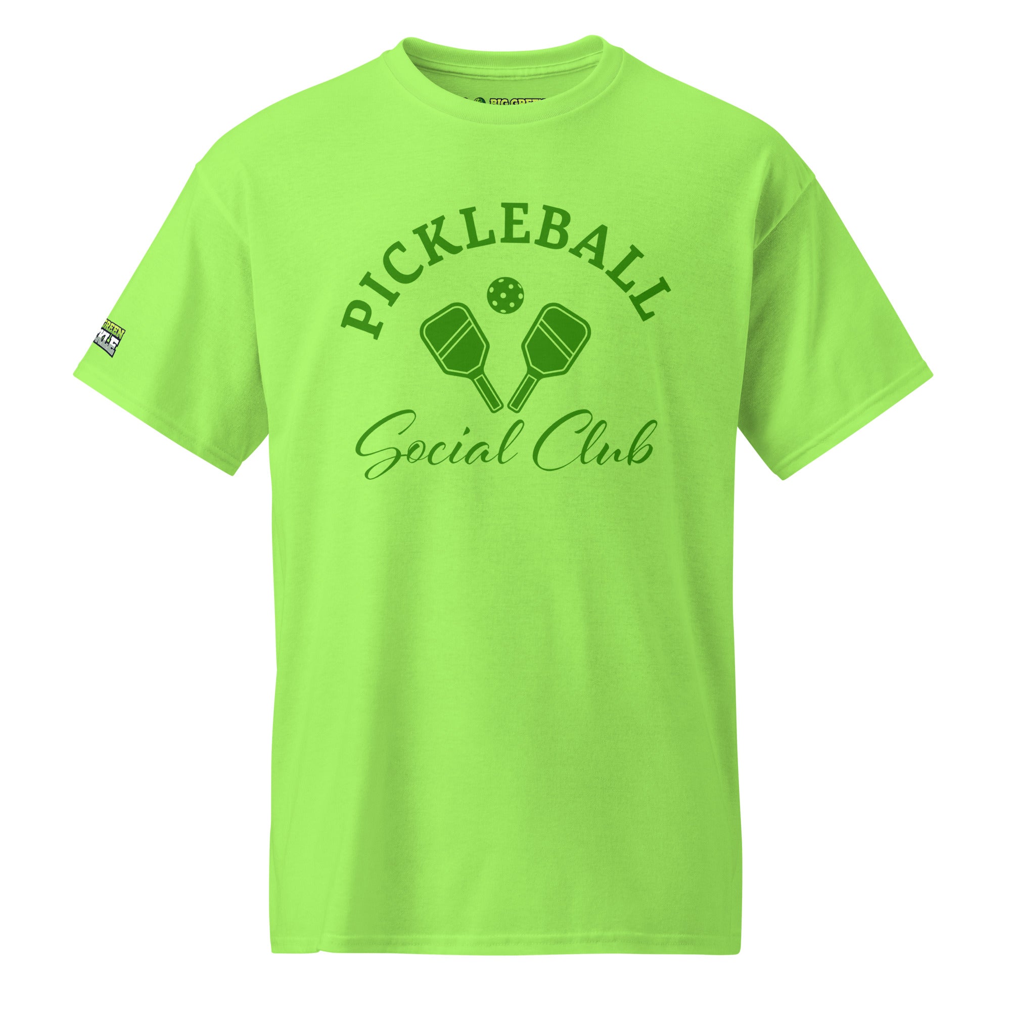 Green Pickleball Social Club 5050 DryBlend T-Shirt - Lime