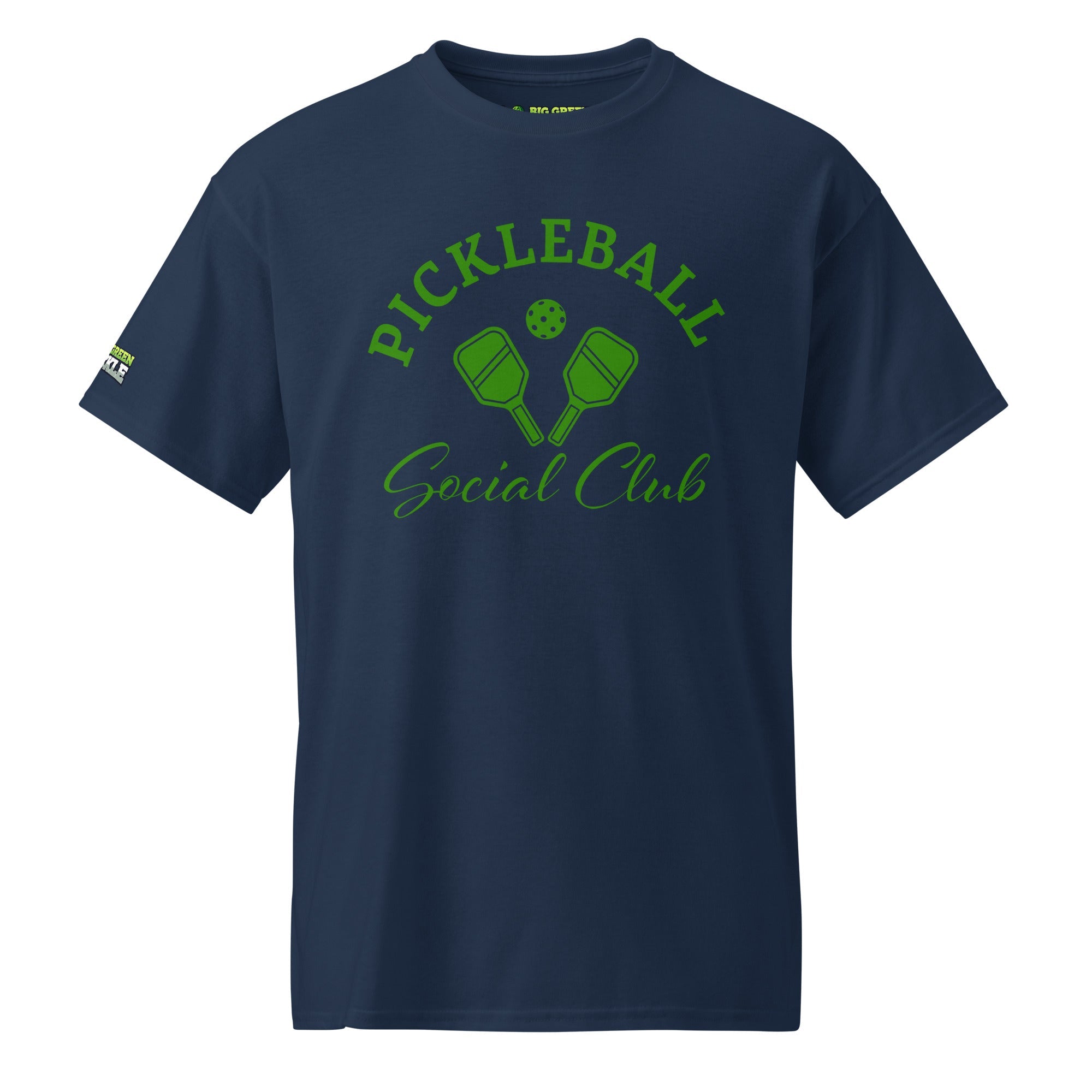 Green Pickleball Social Club 5050 DryBlend T-Shirt - Navy