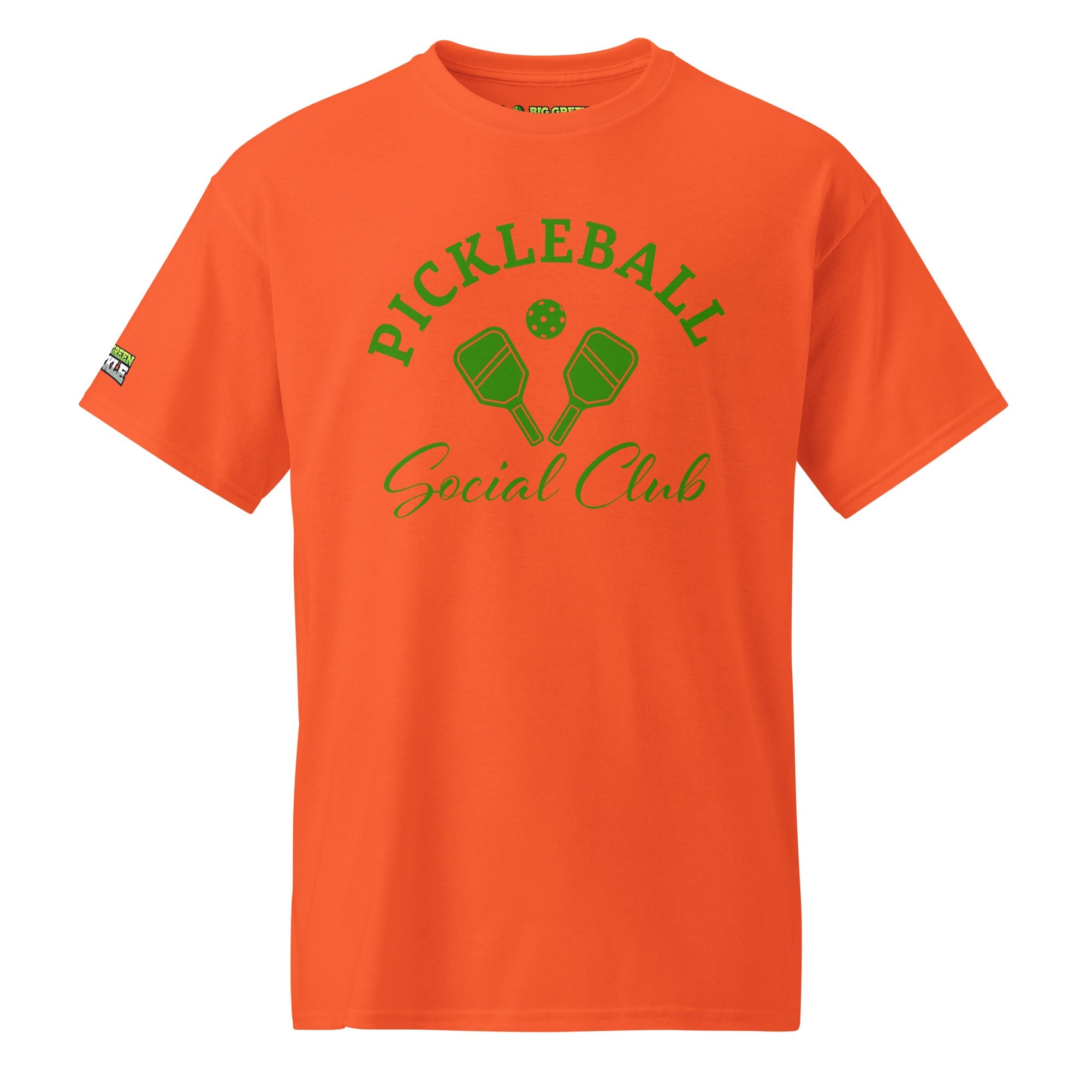 Green Pickleball Social Club 5050 DryBlend T-Shirt - Orange