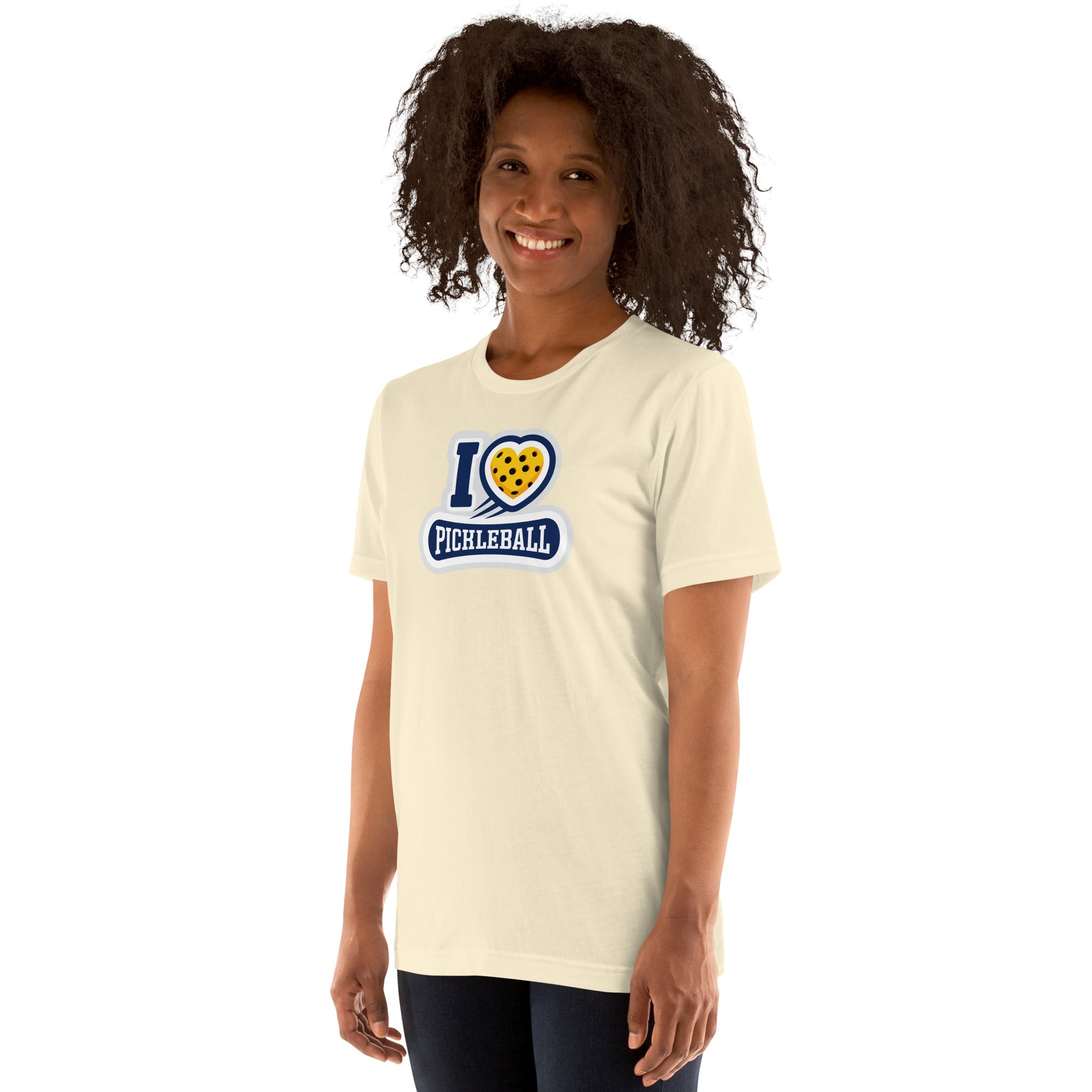 I Love Pickleball Graphic T-Shirt - Black Heather