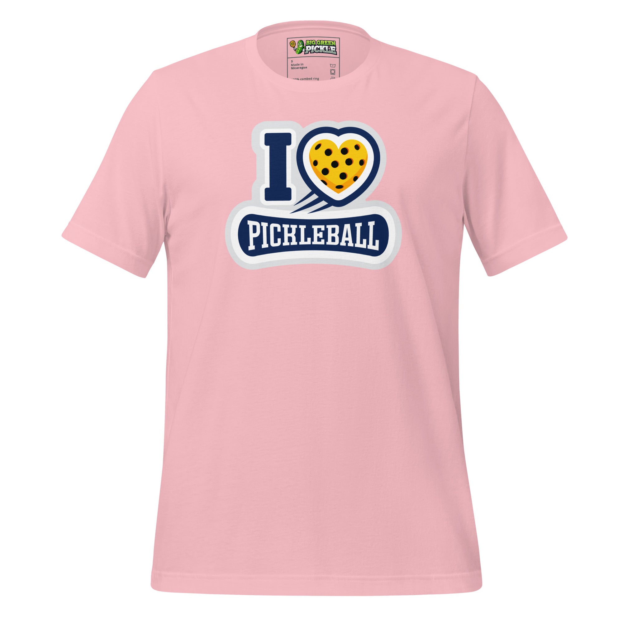 I Love Pickleball Graphic T-Shirt - Pink