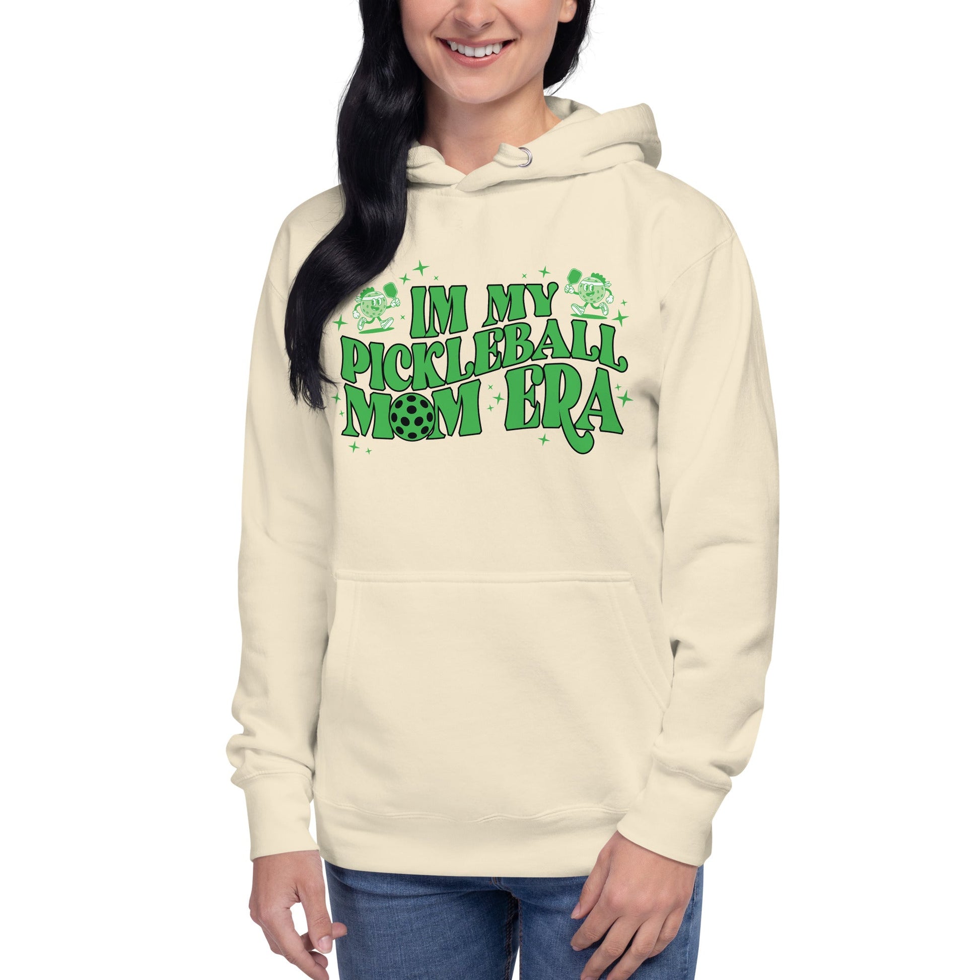 In My Pickleball Mom Era Hoodie - Bone