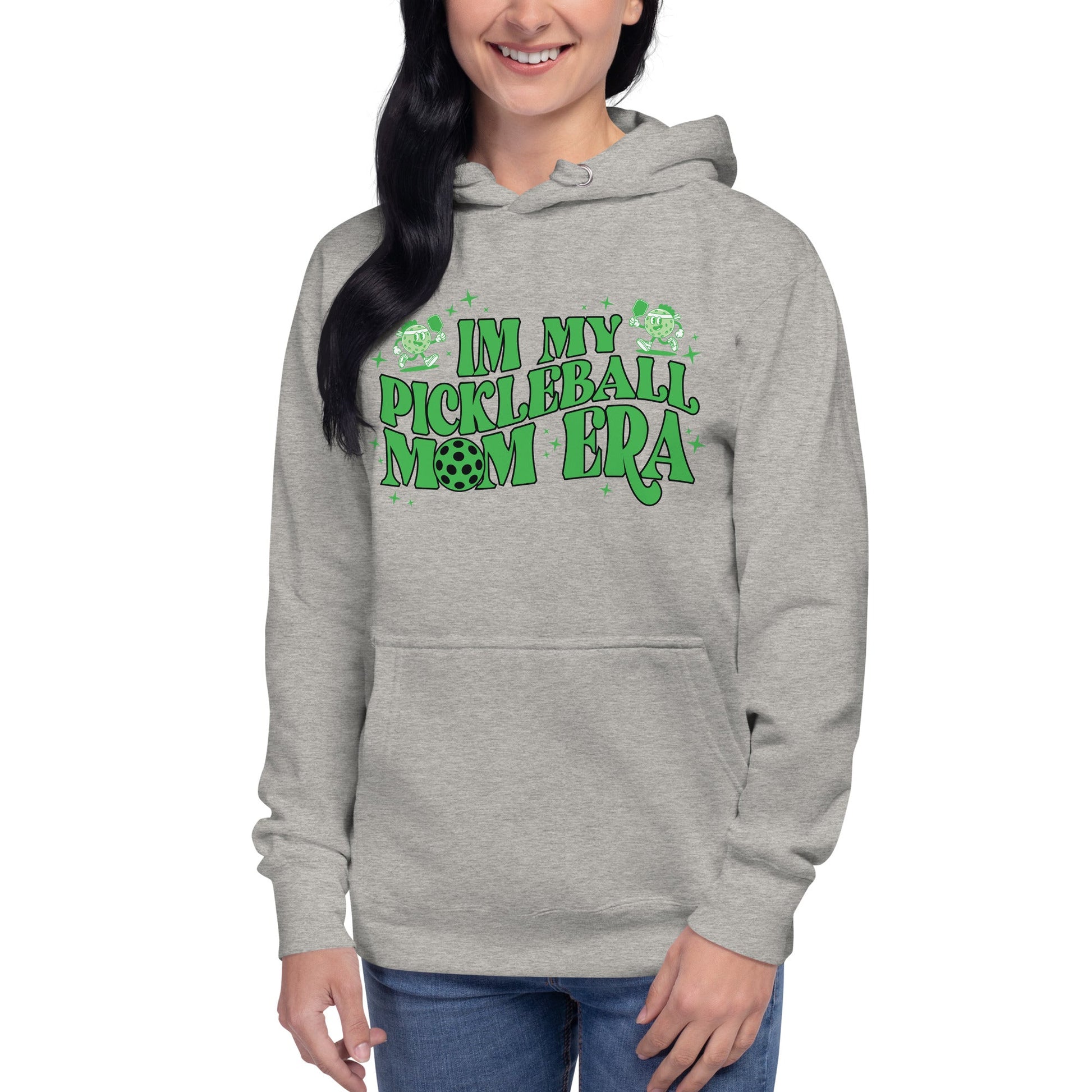 In My Pickleball Mom Era Hoodie - Carbon Grey
