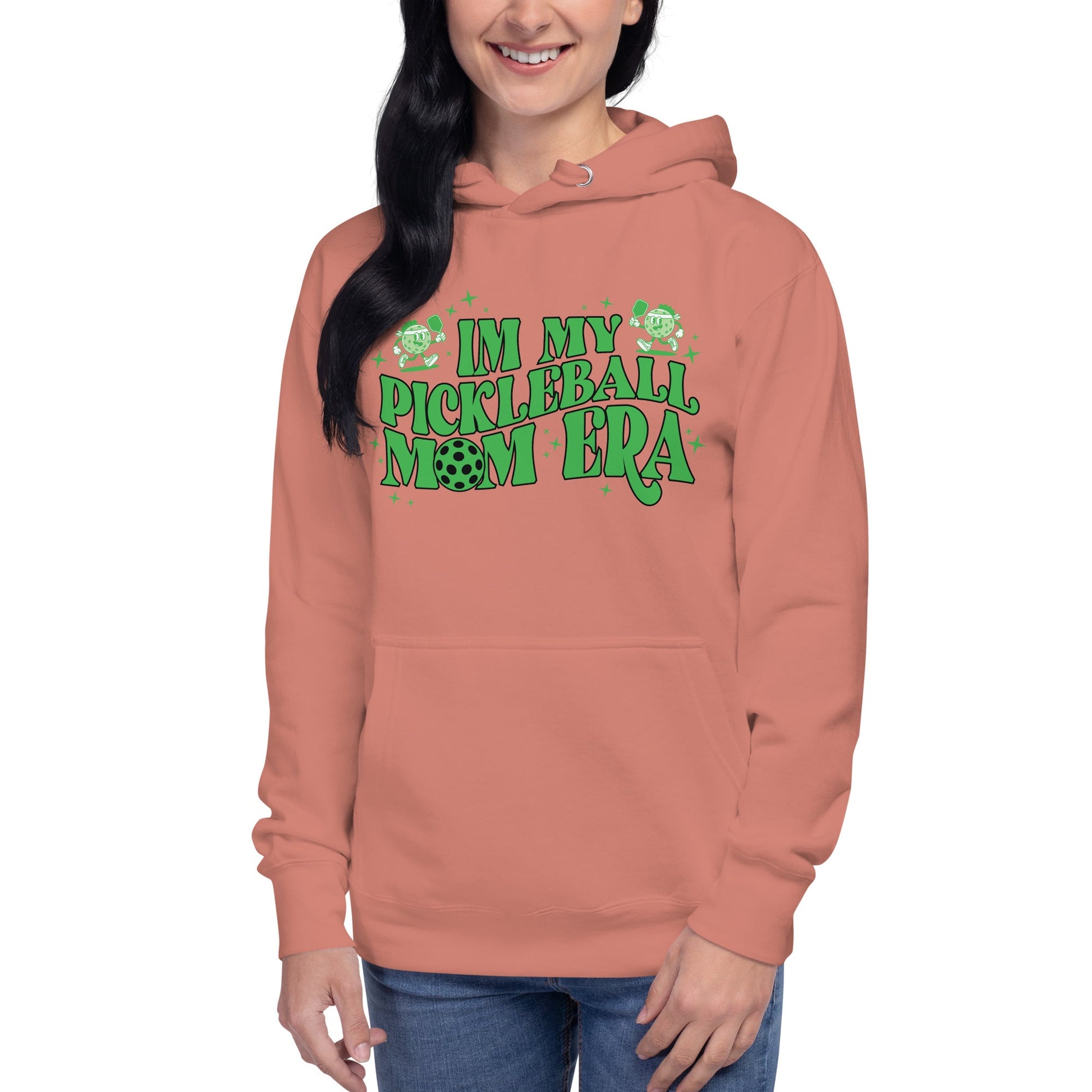 In My Pickleball Mom Era Hoodie - Dusty Rose