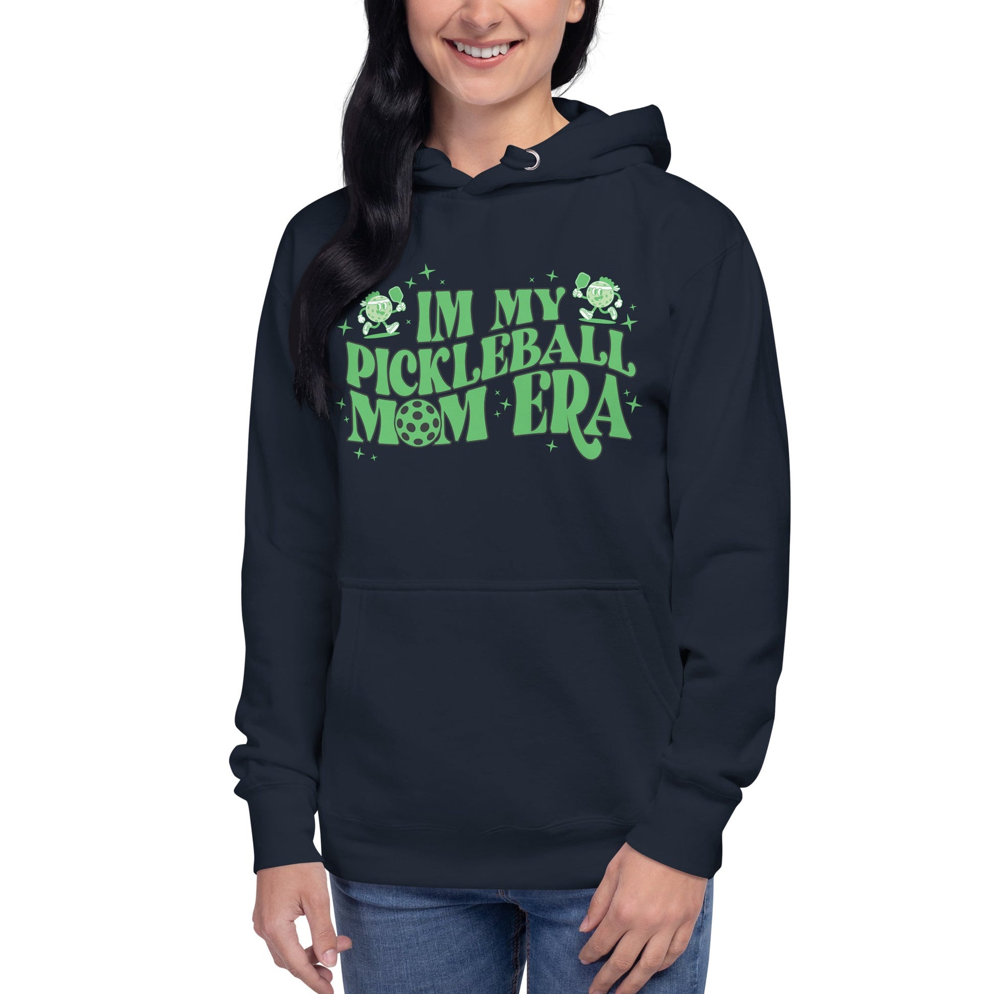 In My Pickleball Mom Era Hoodie - Navy Blazer