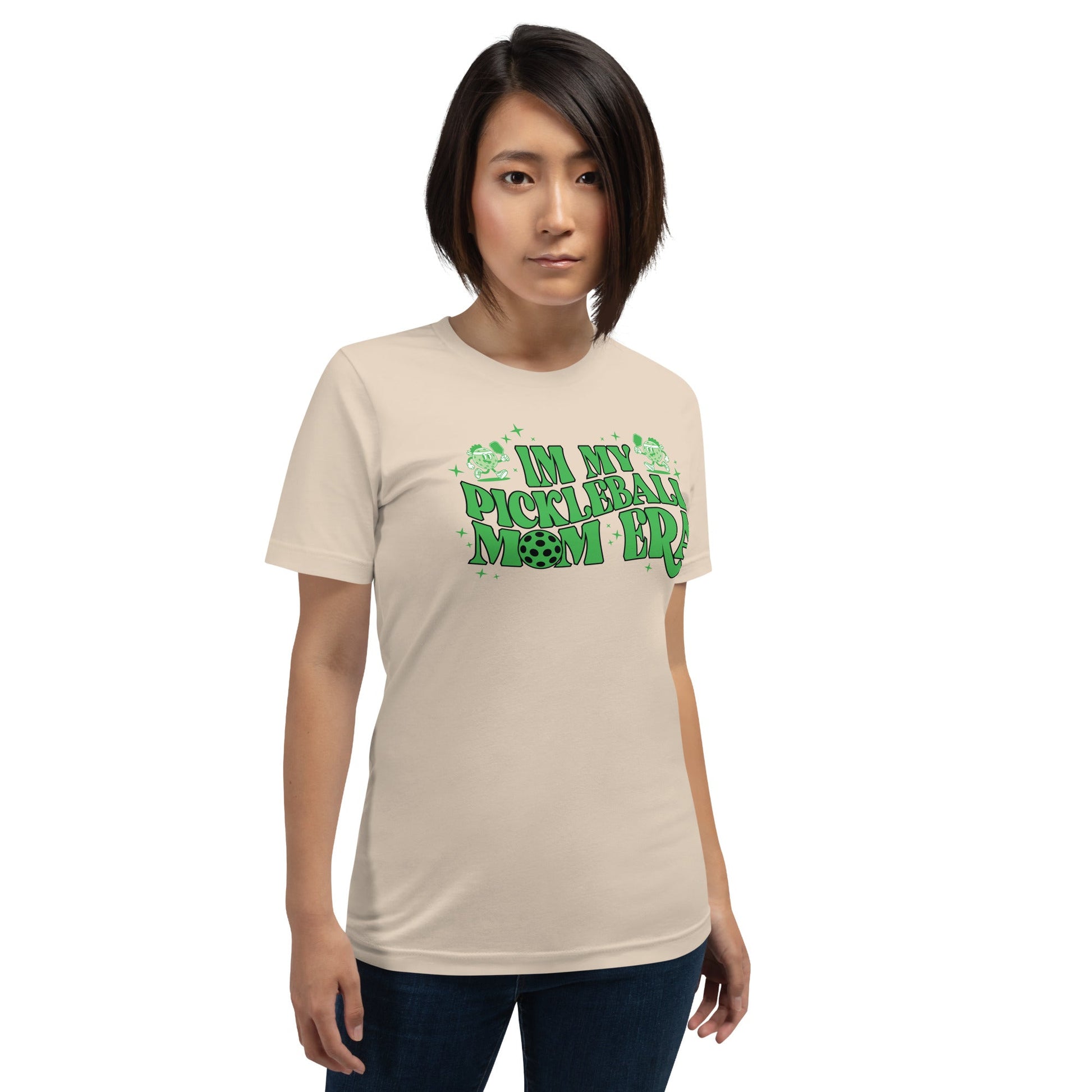 In My Pickleball Mom Era t-shirt - Soft Cream
