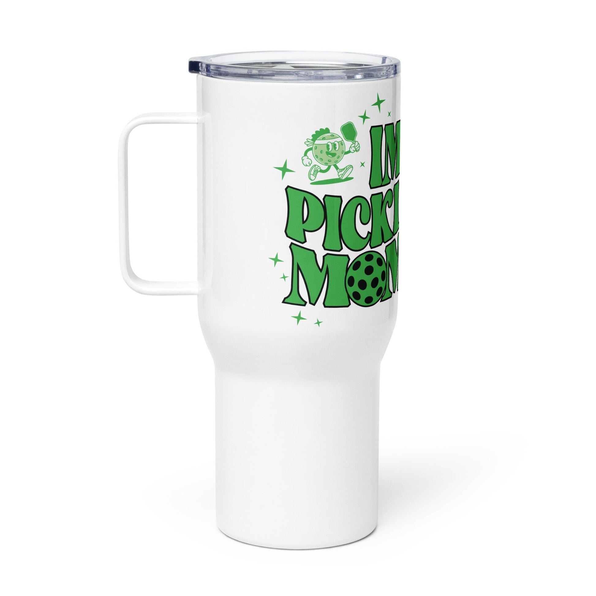 In My Pickleball Mom Era Tumbler with a Handle - 25 oz