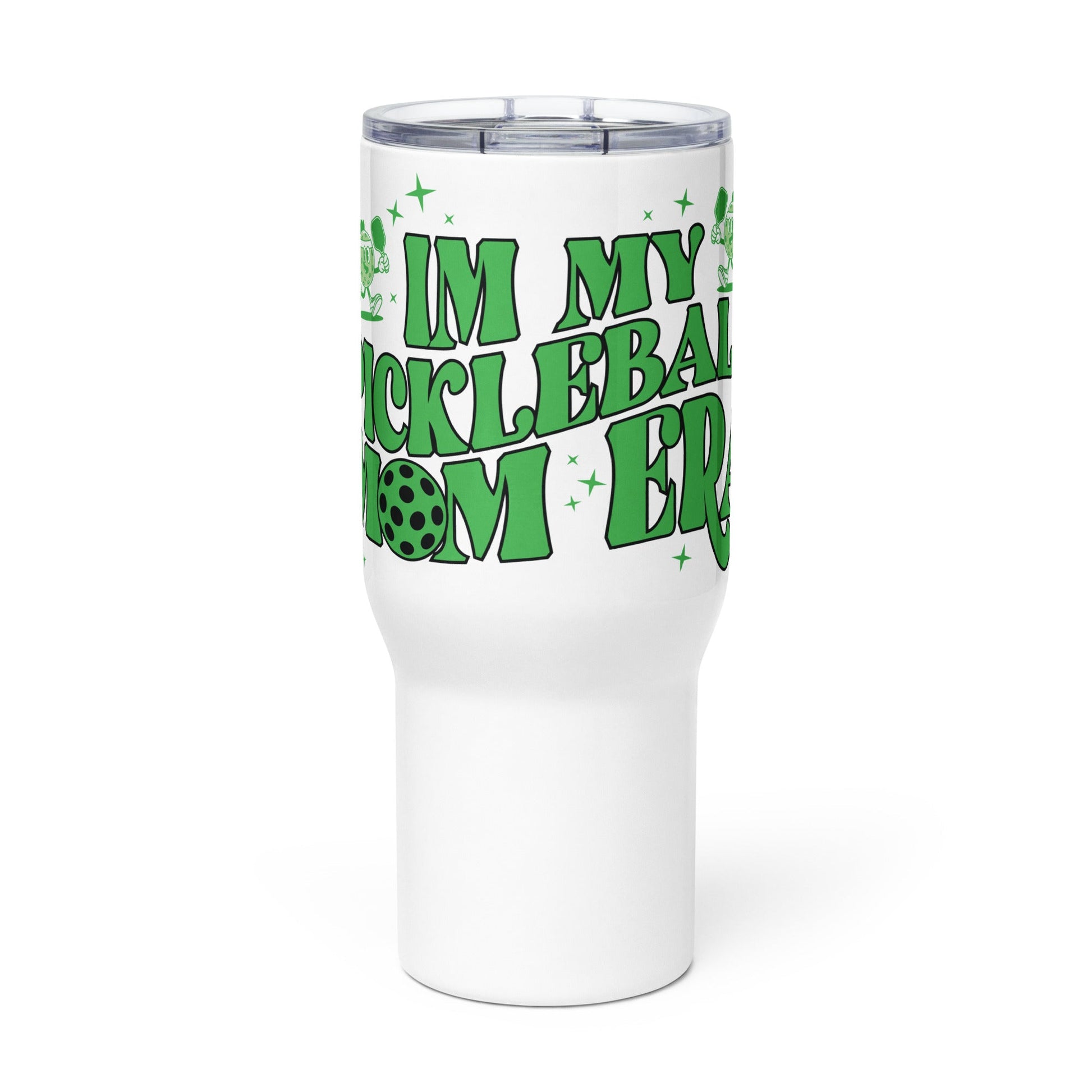 In My Pickleball Mom Era Tumbler with a Handle - 25 oz