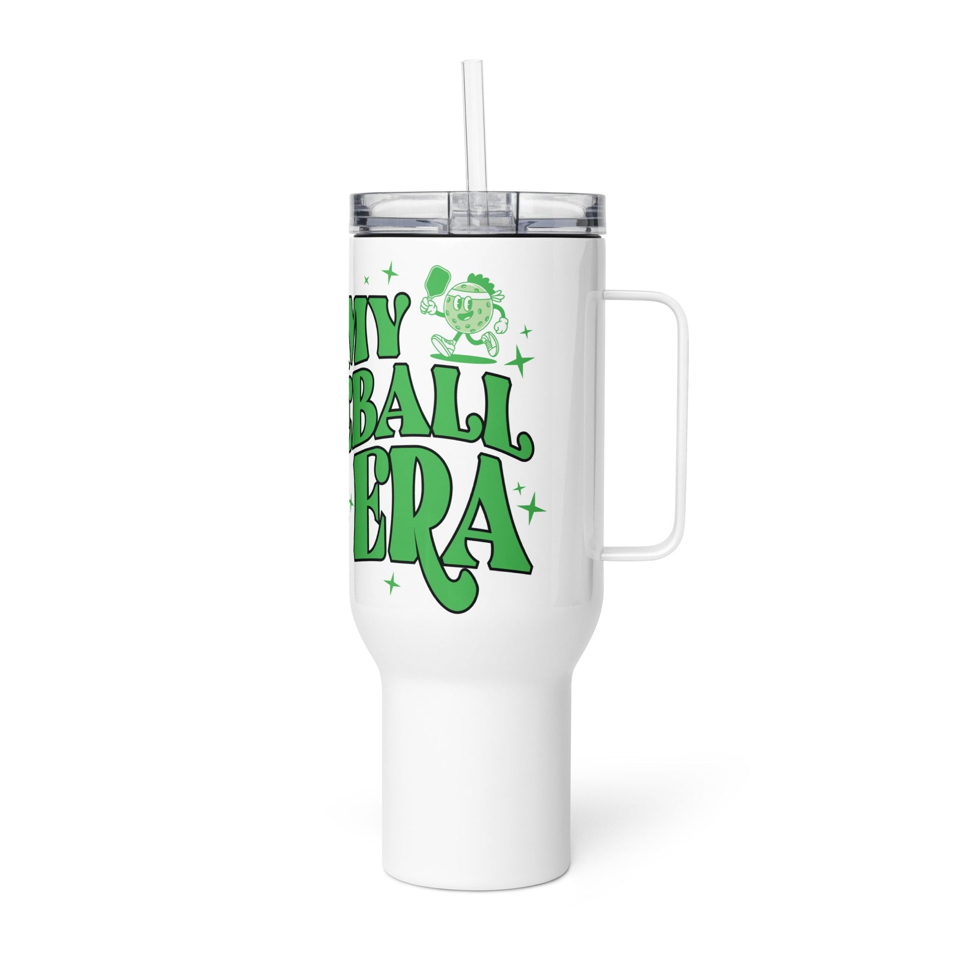 In My Pickleball Mom Era Tumbler with a Handle - 25 oz