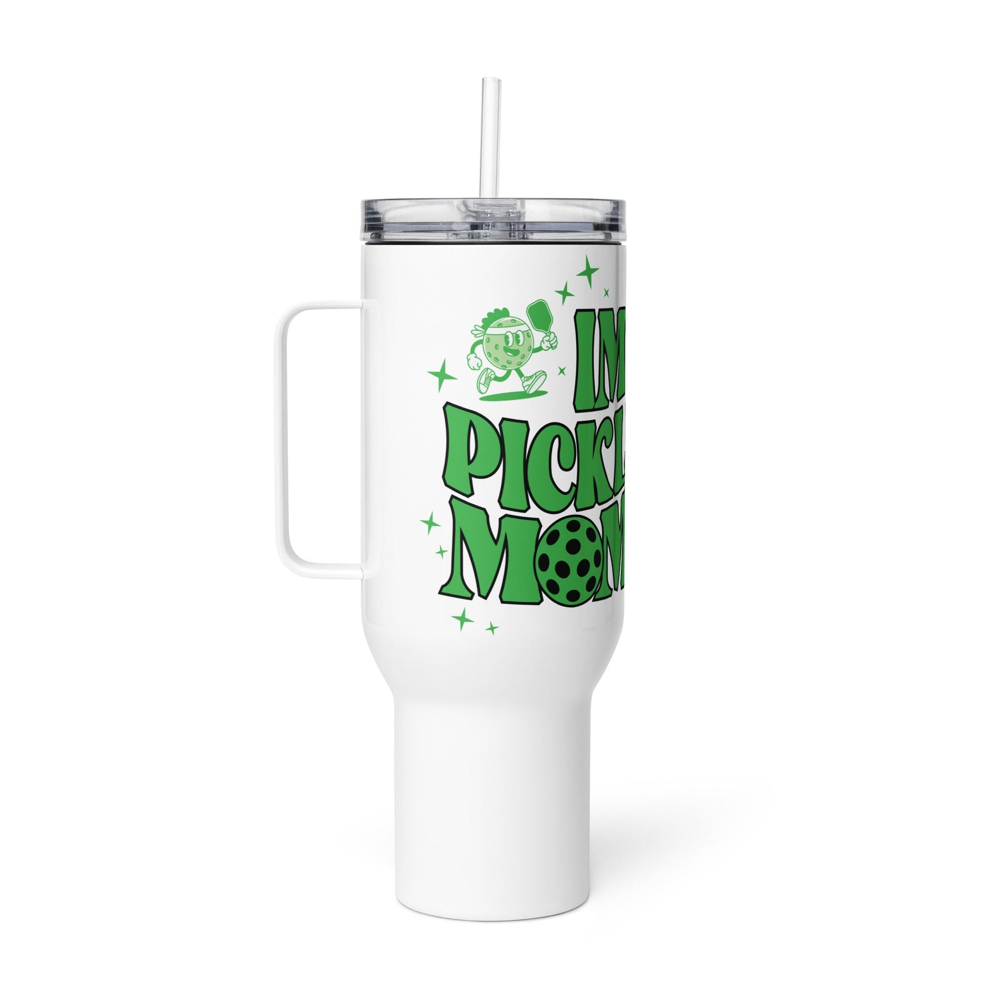 In My Pickleball Mom Era Tumbler with a Handle - 25 oz