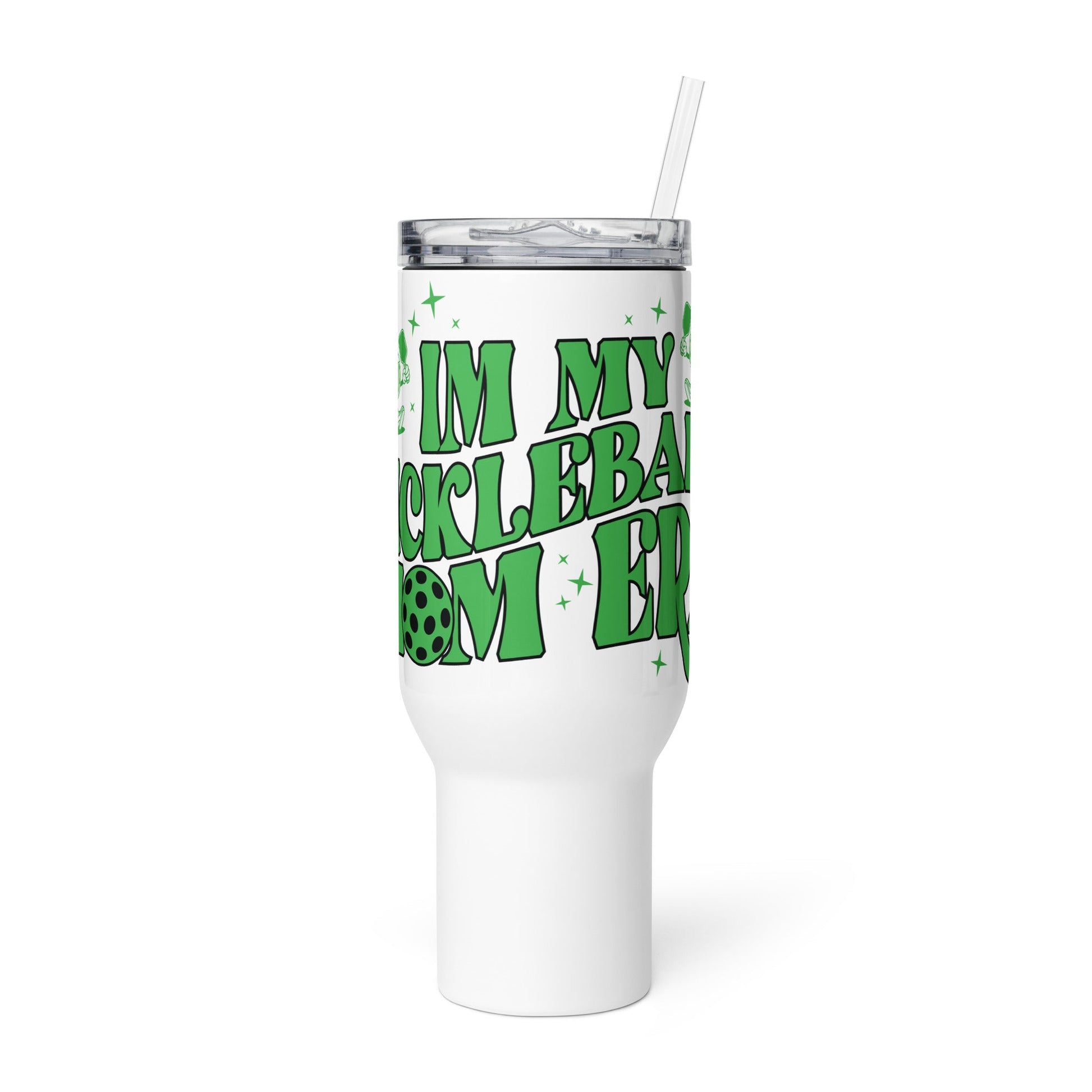 In My Pickleball Mom Era Tumbler with a Handle - 40 oz