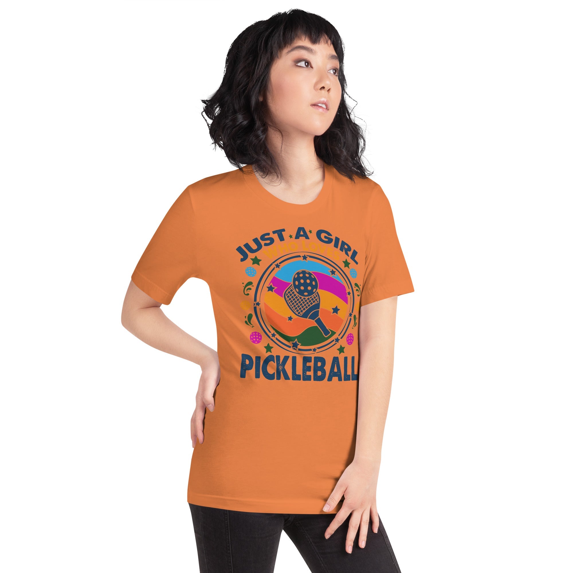 Just A Girl Who Loves Pickleball T-Shirt - Burnt Orange