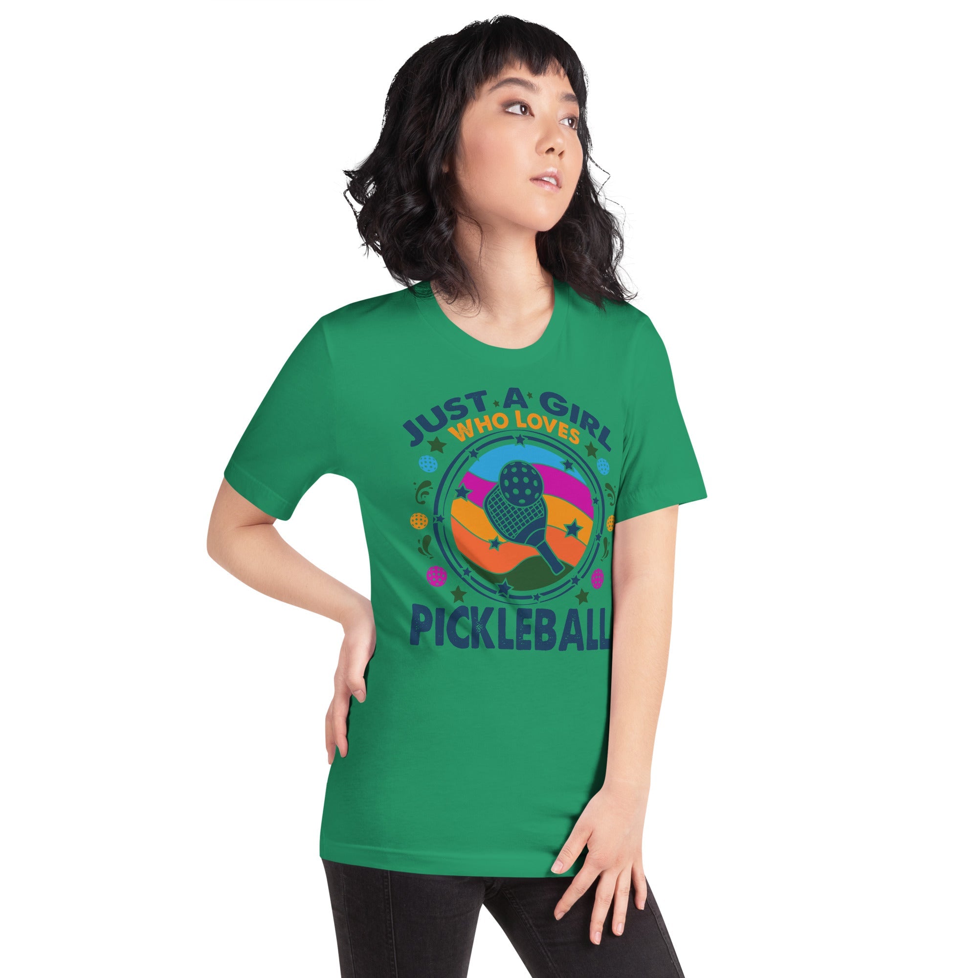 Just A Girl Who Loves Pickleball T-Shirt - Kelly