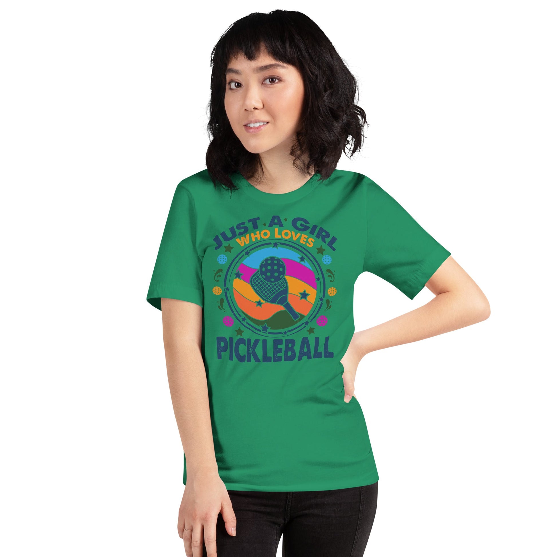 Just A Girl Who Loves Pickleball T-Shirt - Kelly
