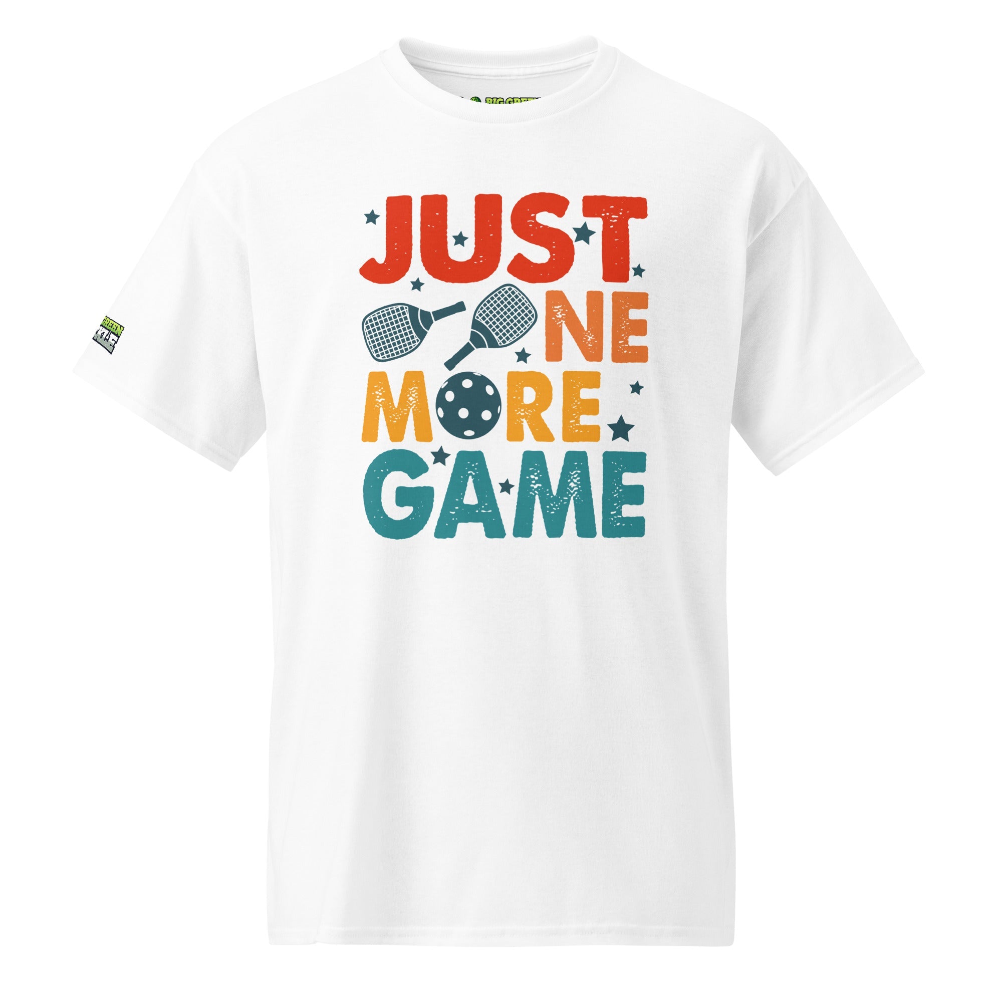 Just One More Game on 50/50 DryBlend Pickleball T-Shirt - White