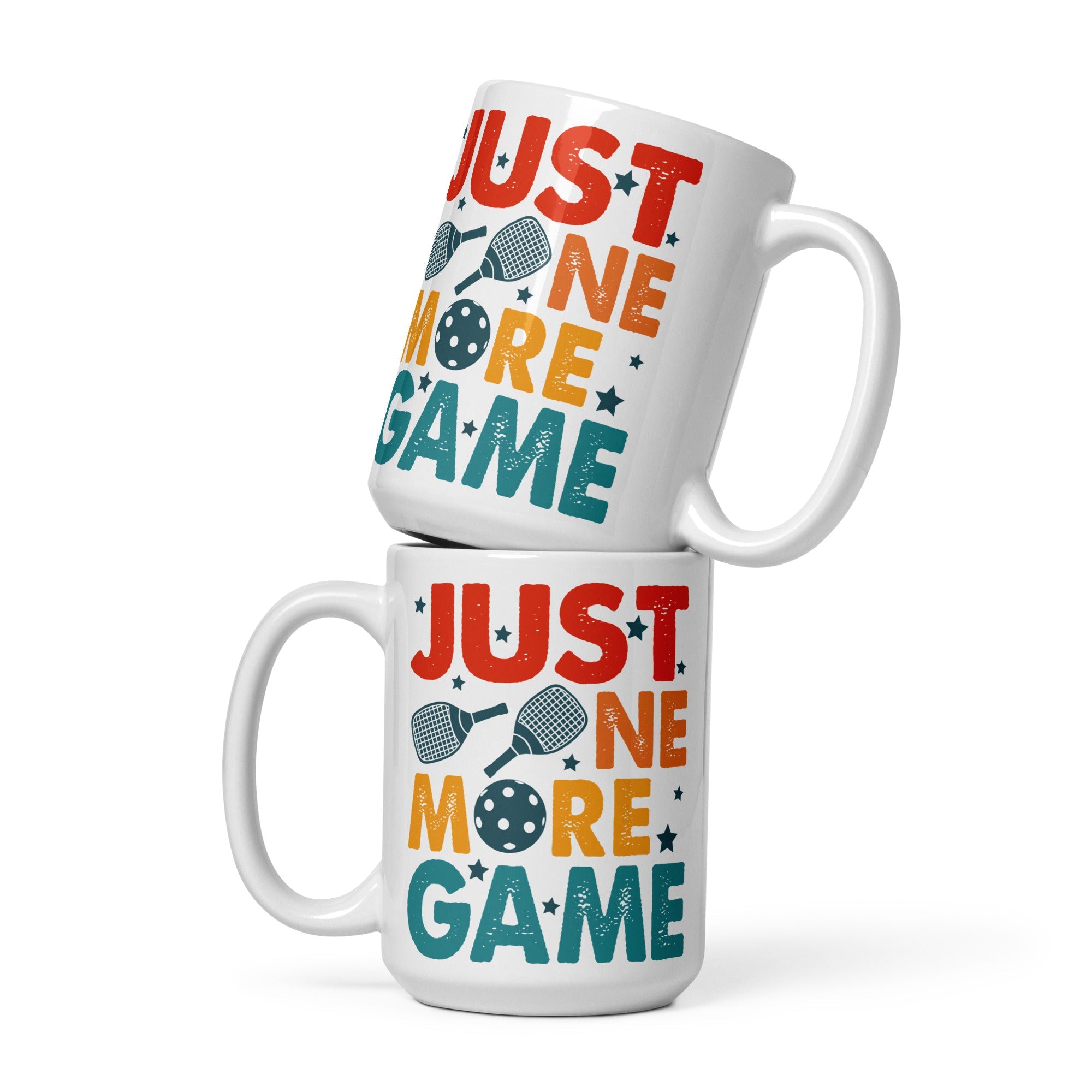 Just One More Game - Pickleball Coffee Mug - 15 oz