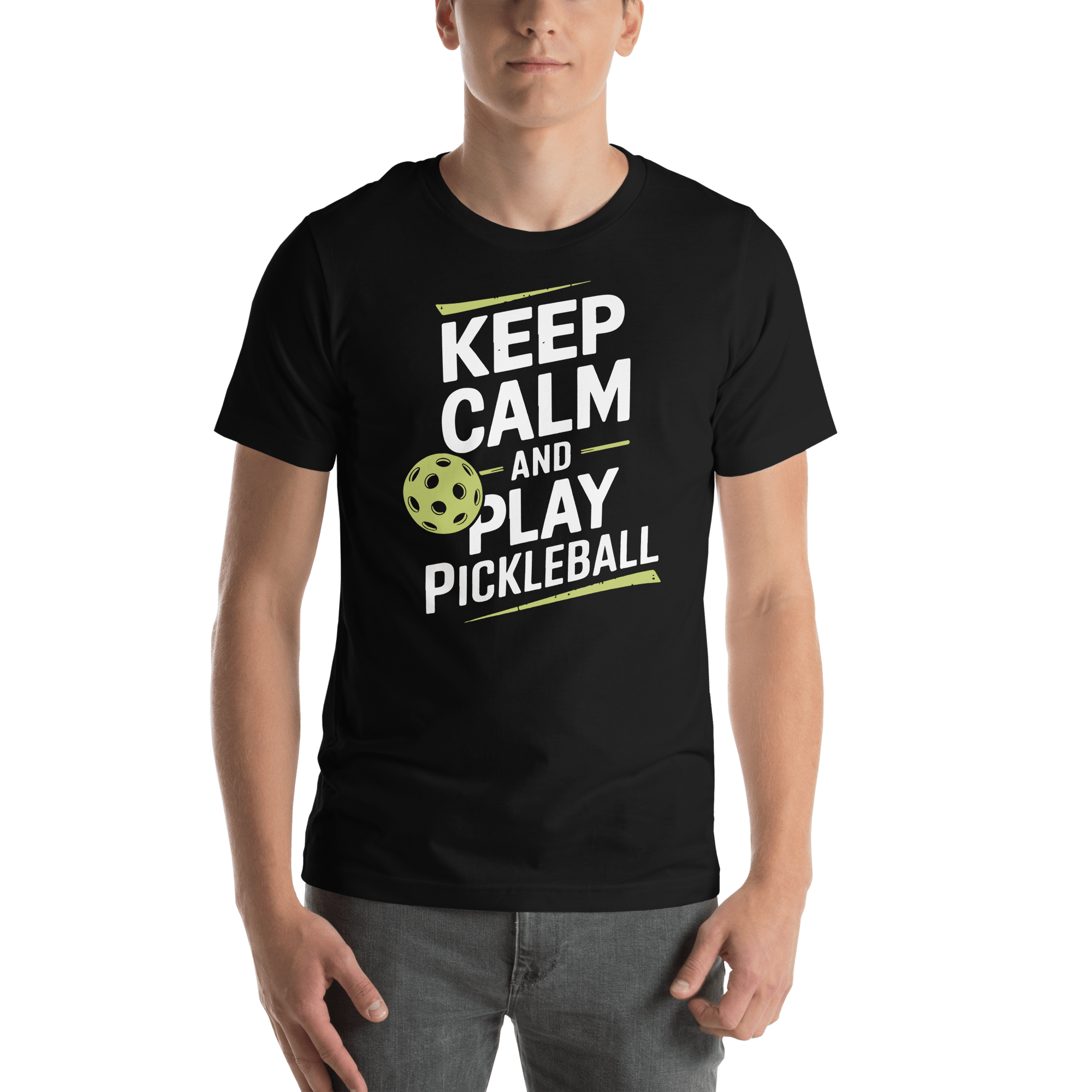Keep Calm and Play Pickleball t-shirt - Kelly