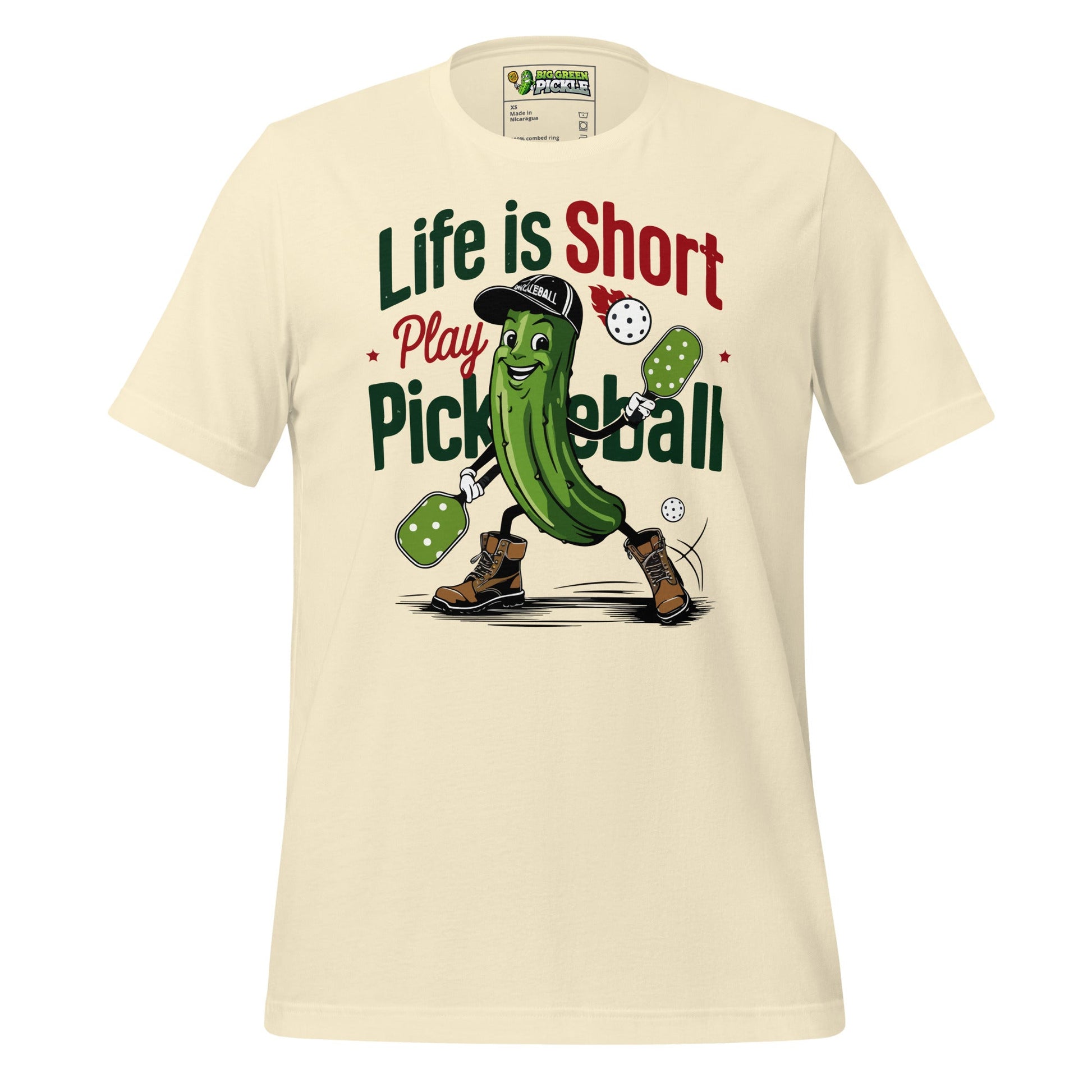 Life Is Shirt Pickleball Tee – Funny Pickleball Shirt - Natural