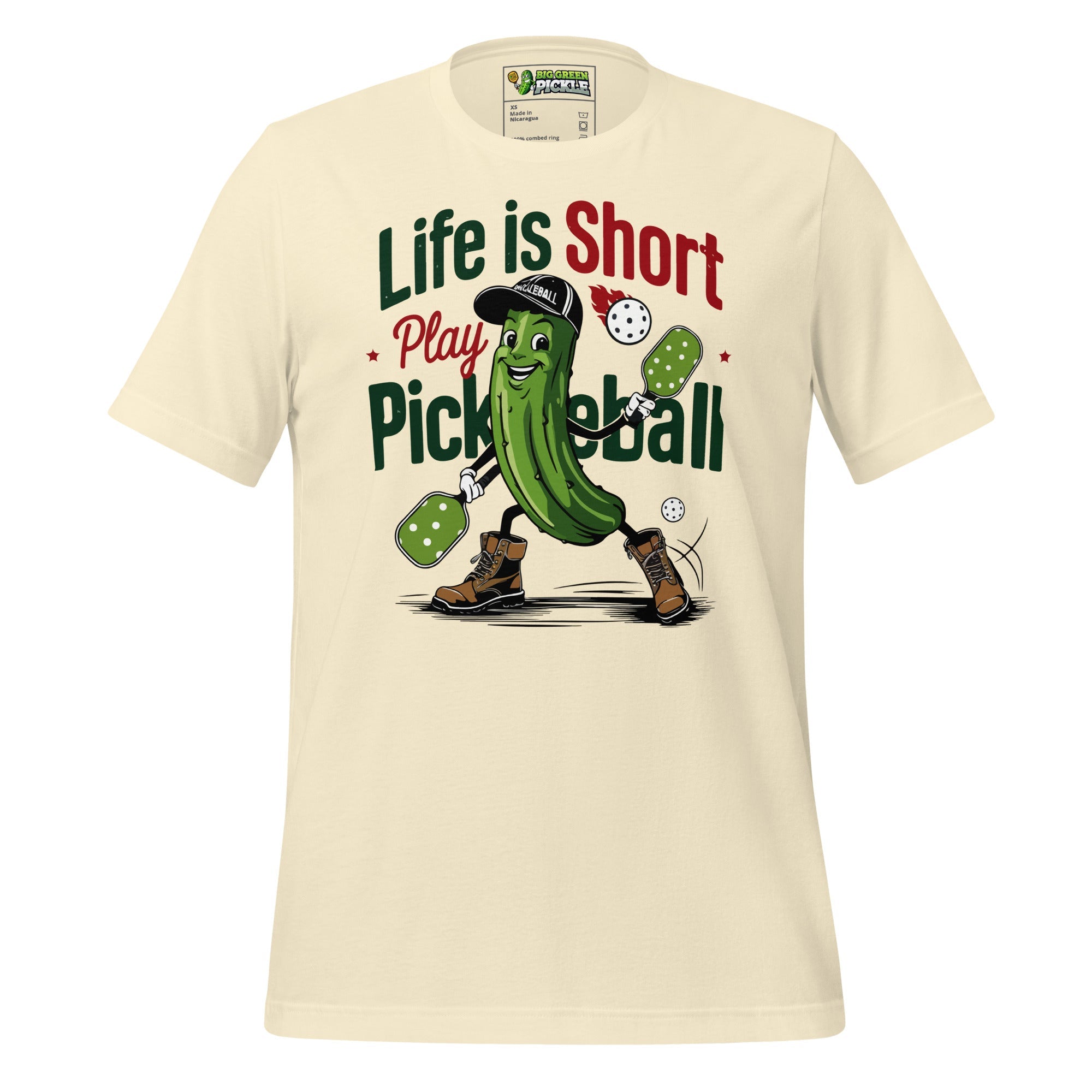 Life Is Shirt Pickleball Tee – Funny Pickleball Shirt - Natural