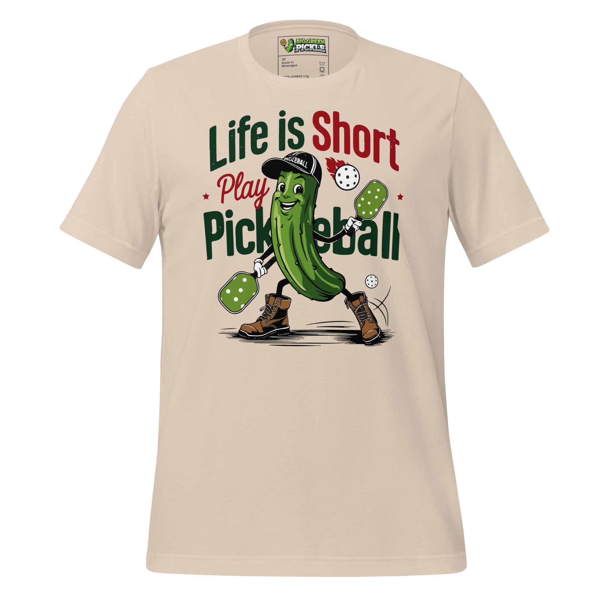 Life Is Shirt Pickleball Tee – Funny Pickleball Shirt - Soft Cream