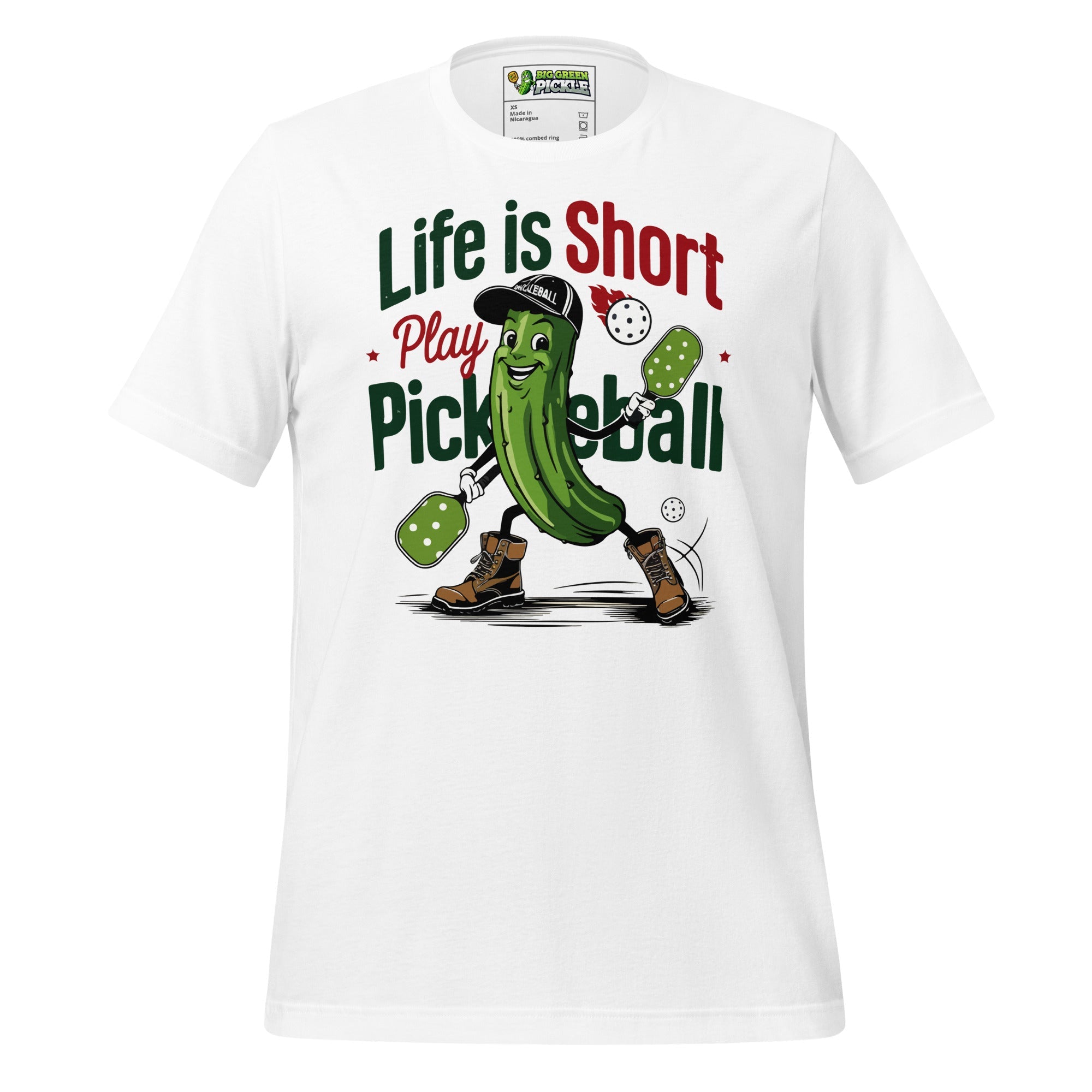 Life Is Shirt Pickleball Tee – Funny Pickleball Shirt - White