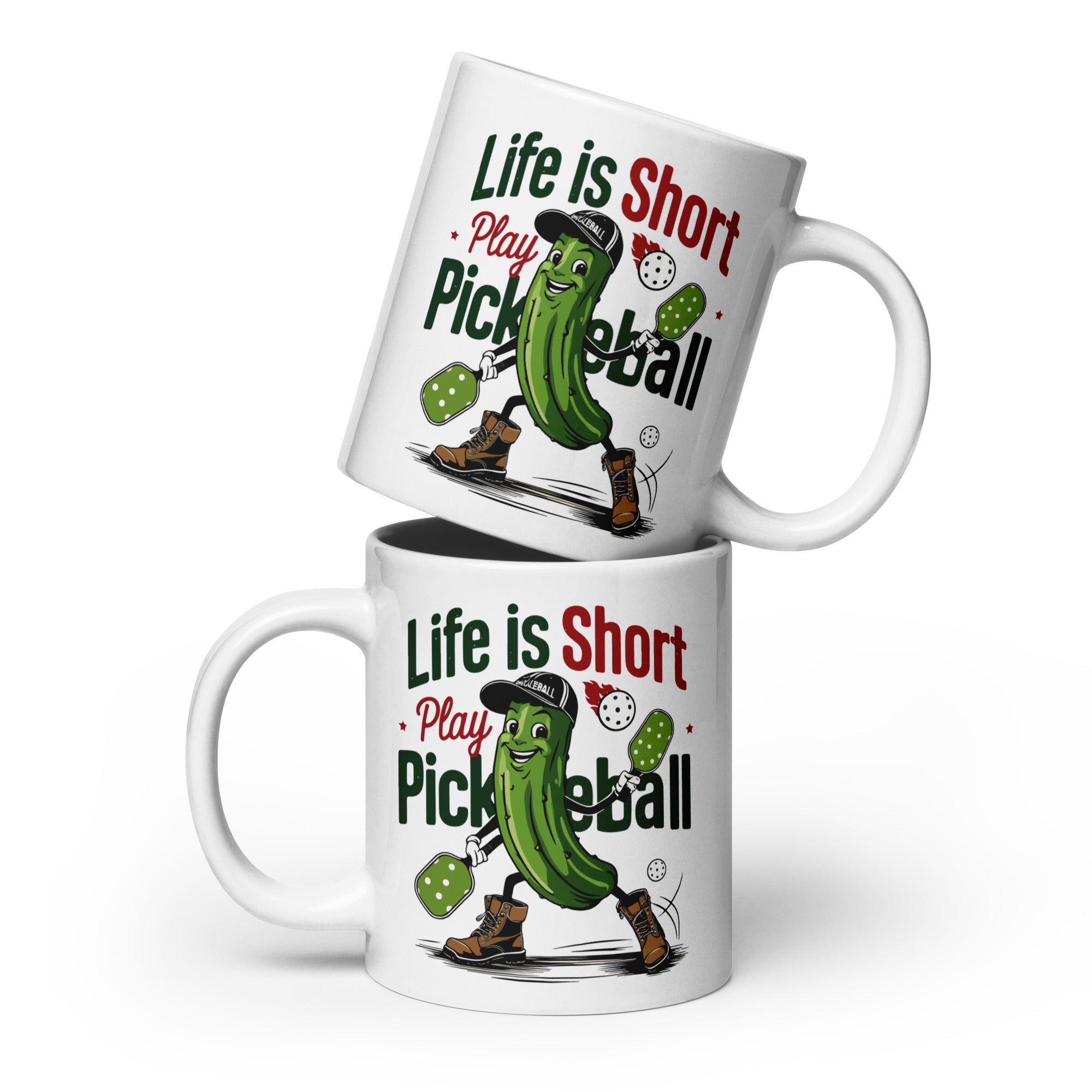 Life Is Short Play Pickleball Coffee Mug – Game Day Sip - 20 oz