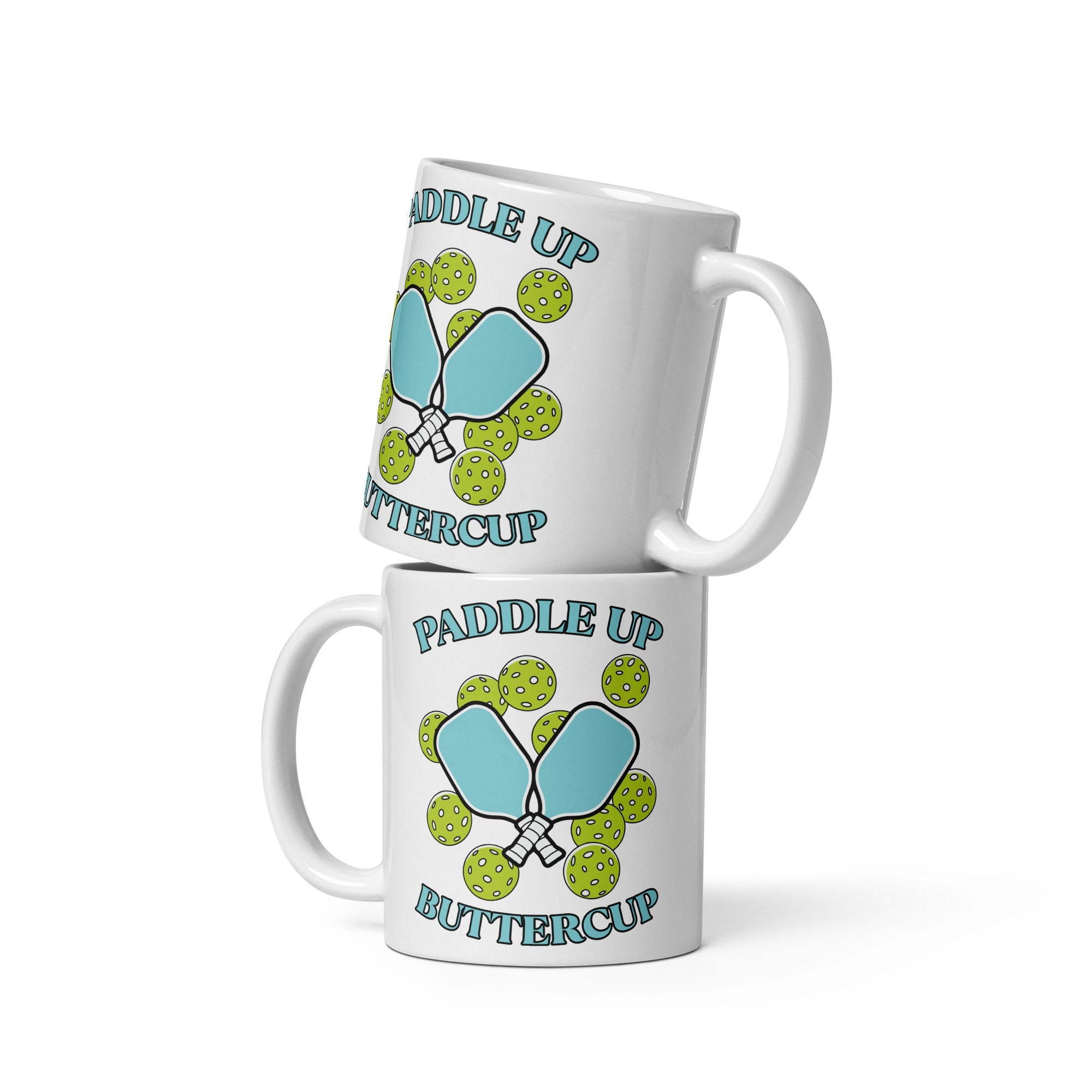 Paddle Up Buttercup Coffee Mug – Funny Pickleball Gift - 11 oz
