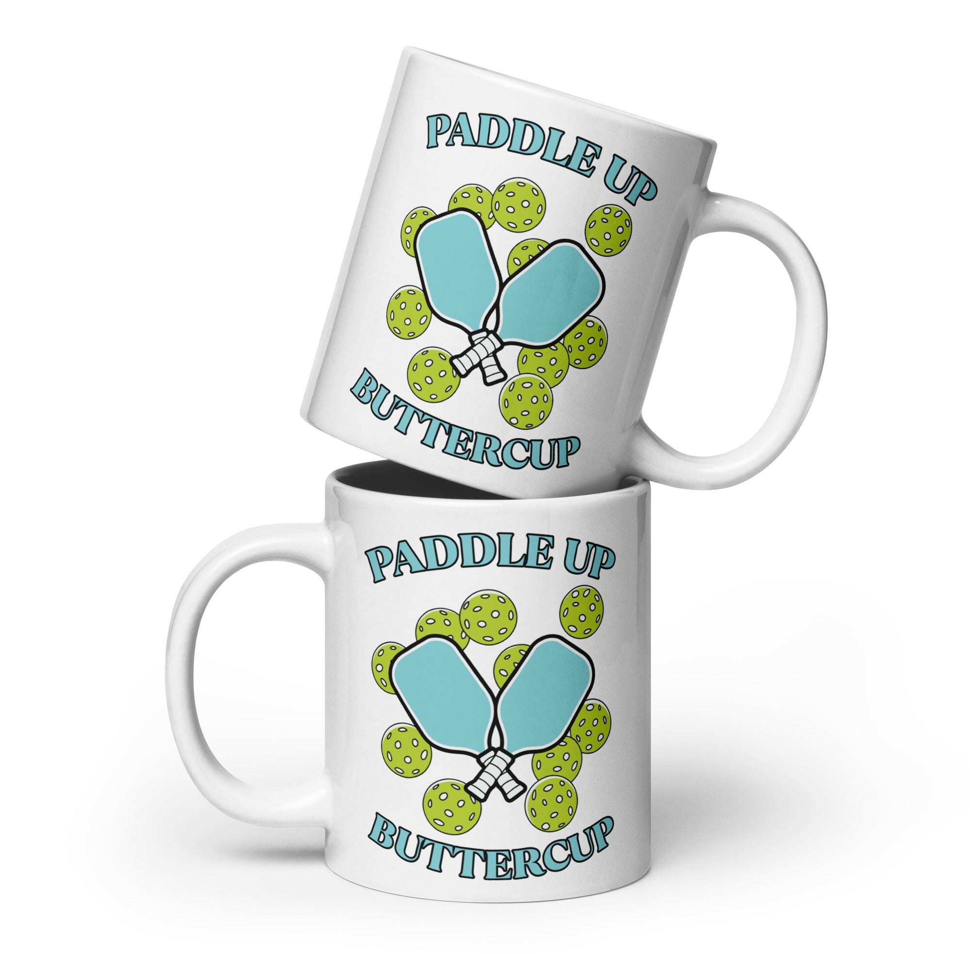 Paddle Up Buttercup Coffee Mug – Funny Pickleball Gift - 20 oz