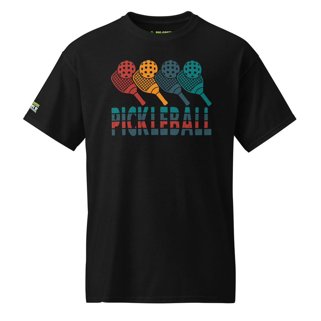 Paddles Pickleball 50/50 Graphic T-Shirt - Black