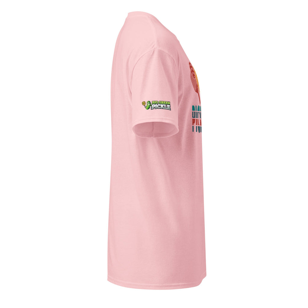 Paddles Pickleball 50/50 Graphic T-Shirt - Light Pink