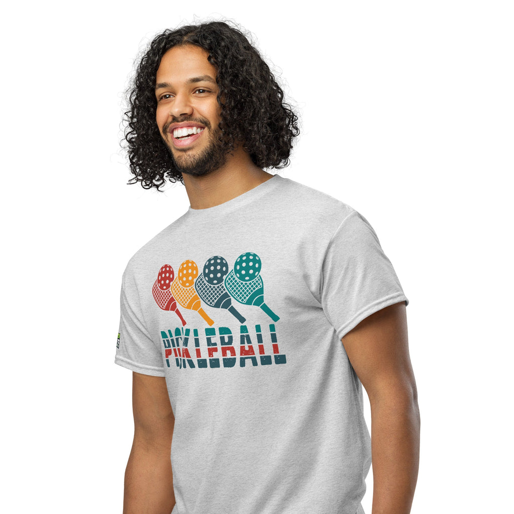 Paddles Pickleball 50/50 Graphic T-Shirt - White