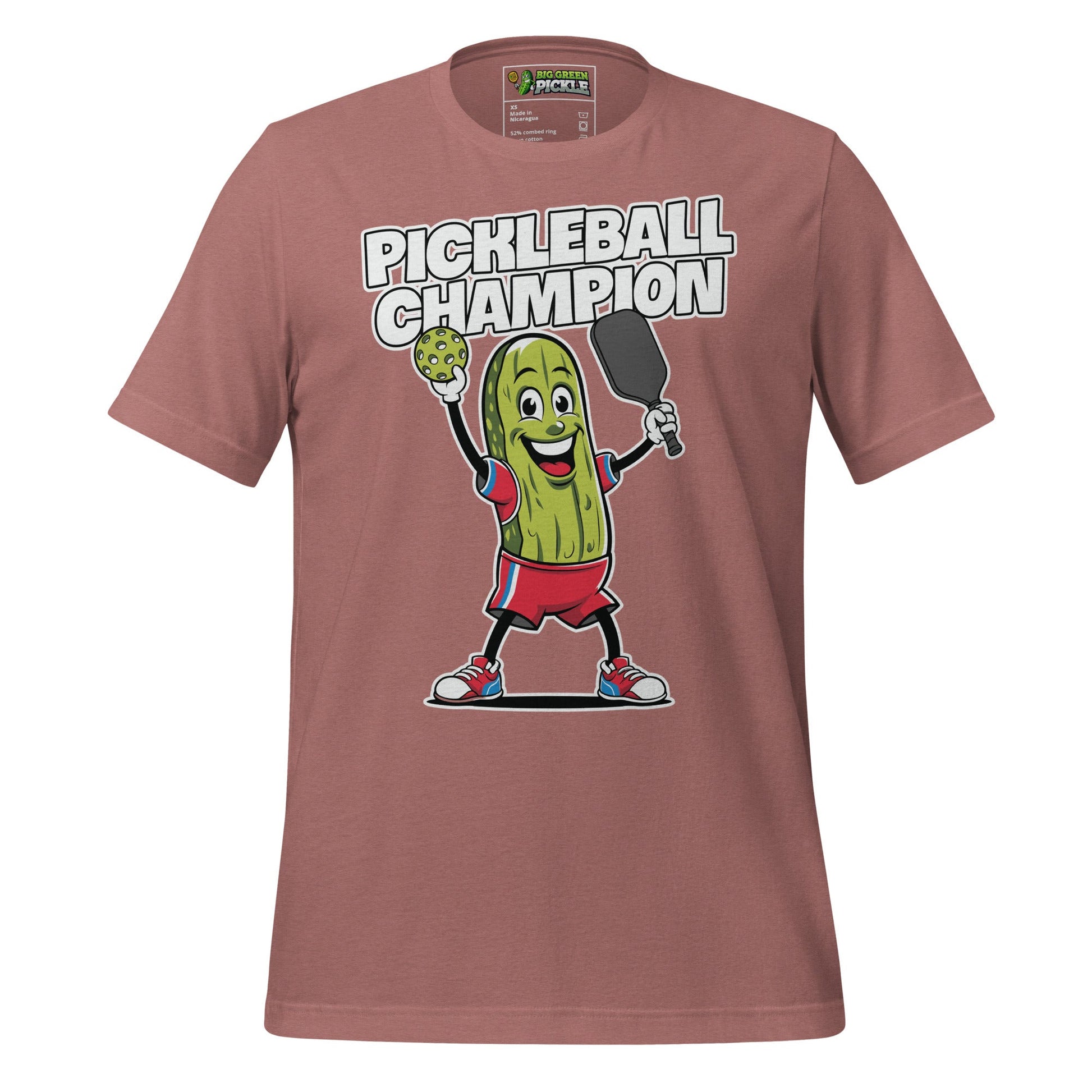 Pickleball Champion T-Shirt – Big Pickle, Big Game, Big Fun - Heather Mauve