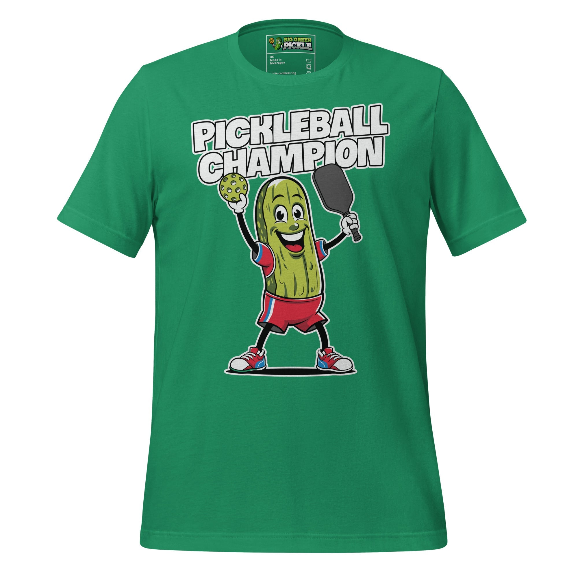 Pickleball Champion T-Shirt – Big Pickle, Big Game, Big Fun - Kelly