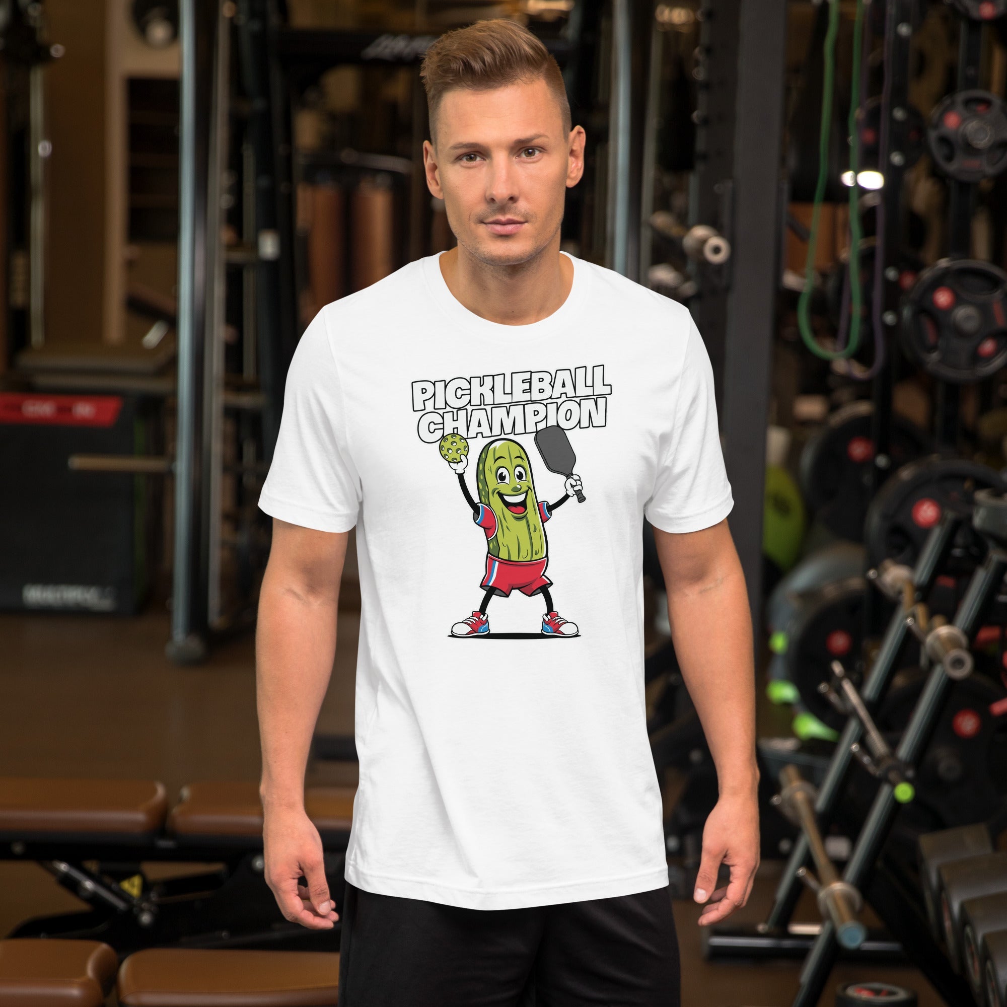 Pickleball Champion T-Shirt – Big Pickle, Big Game, Big Fun - Red
