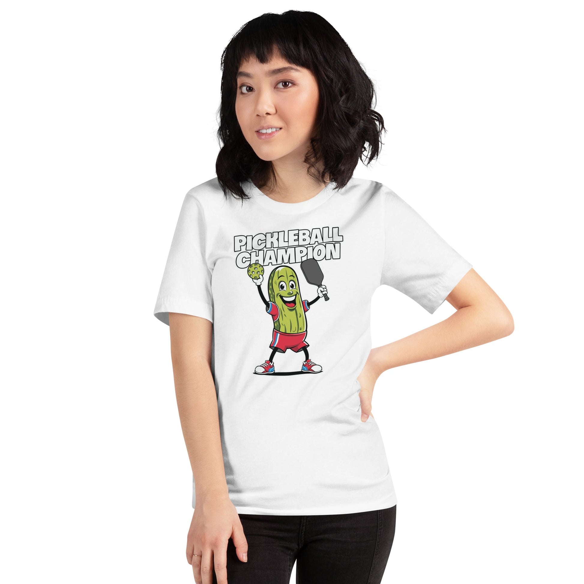 Pickleball Champion T-Shirt – Big Pickle, Big Game, Big Fun - Red