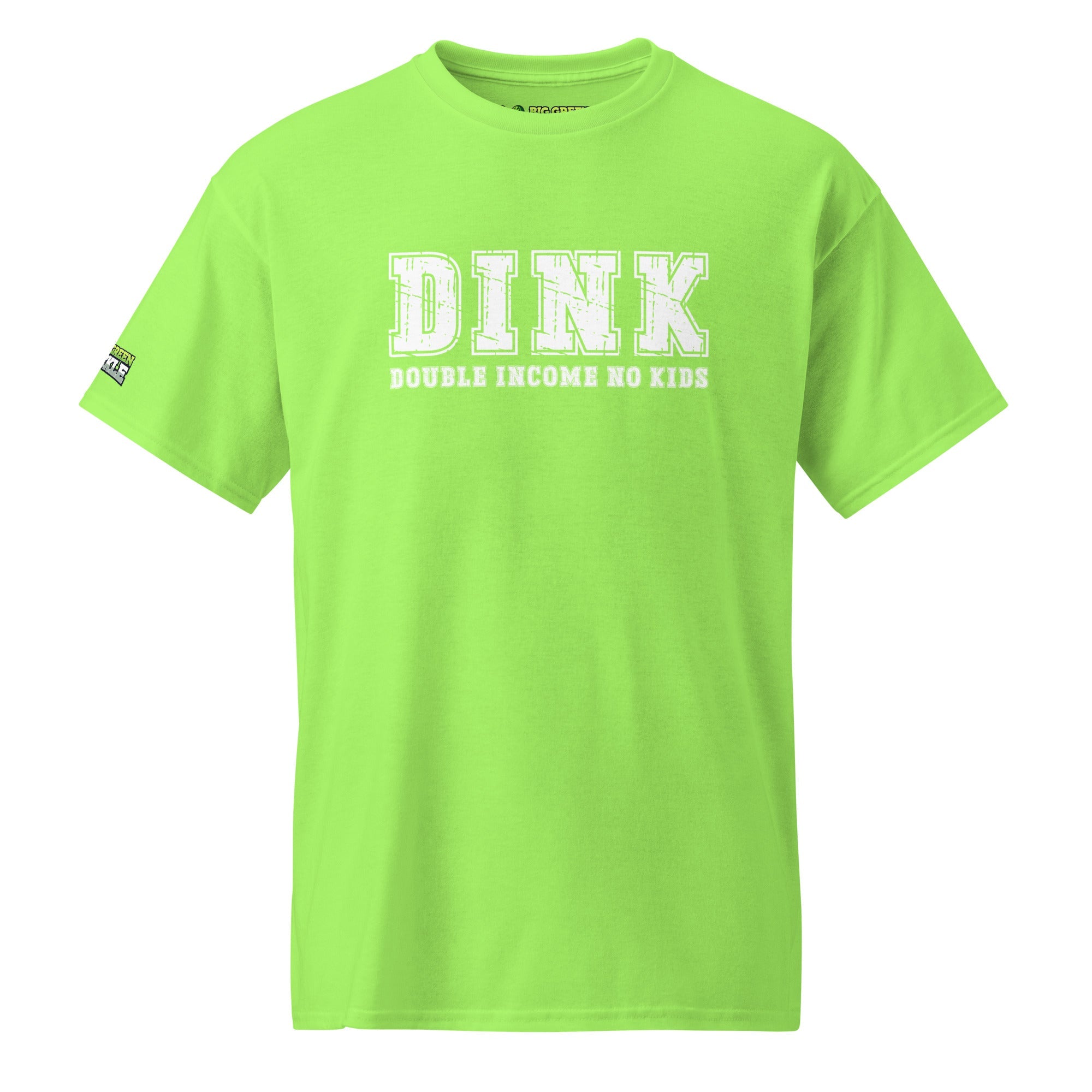 Pickleball DINK Double Income No Kids 50/50 Blend T-Shirt - Lime