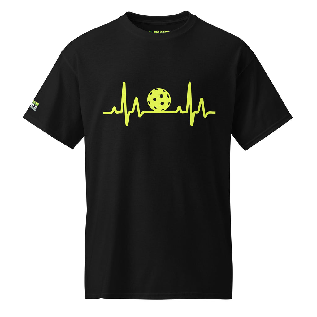 Pickleball Heartbeat on DryBlend 50/50 Blend T-Shirt - Black