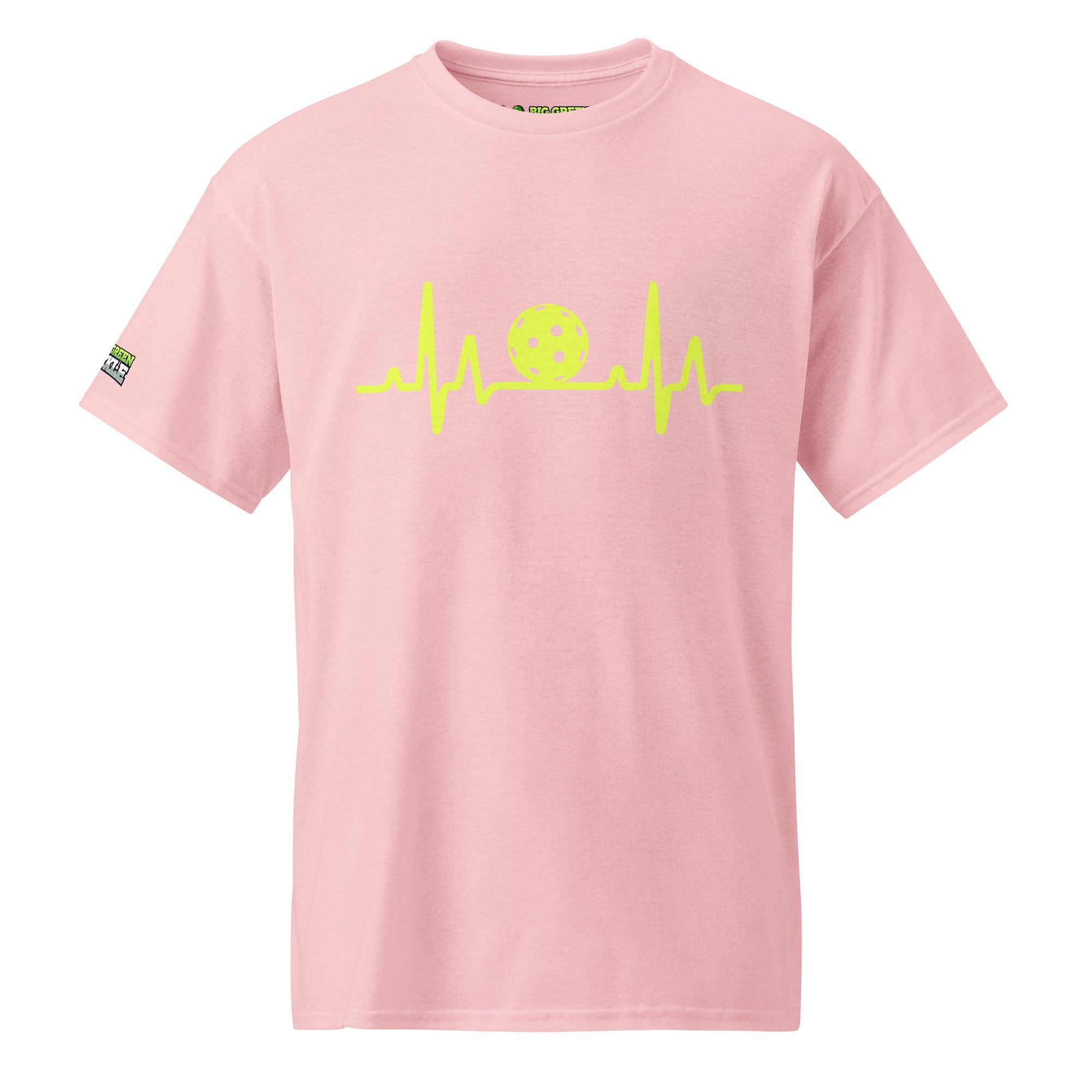 Pickleball Heartbeat on DryBlend 50/50 Blend T-Shirt - Light Pink