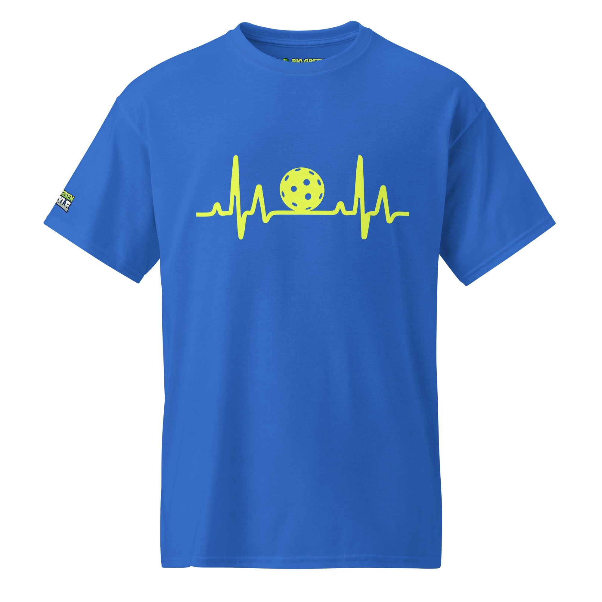 Pickleball Heartbeat on DryBlend 50/50 Blend T-Shirt - Royal