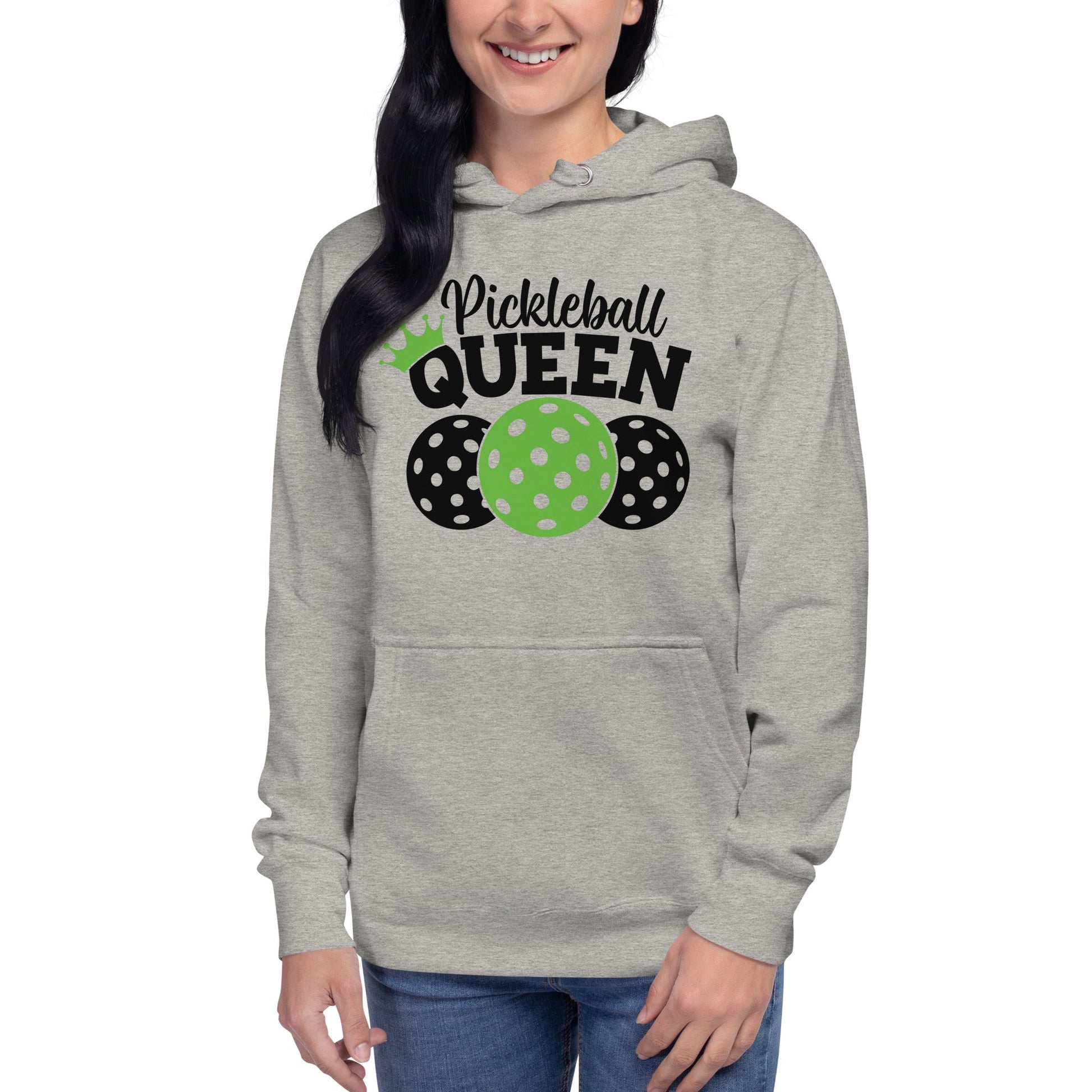 Pickleball Queen Hoodie - Carbon Grey
