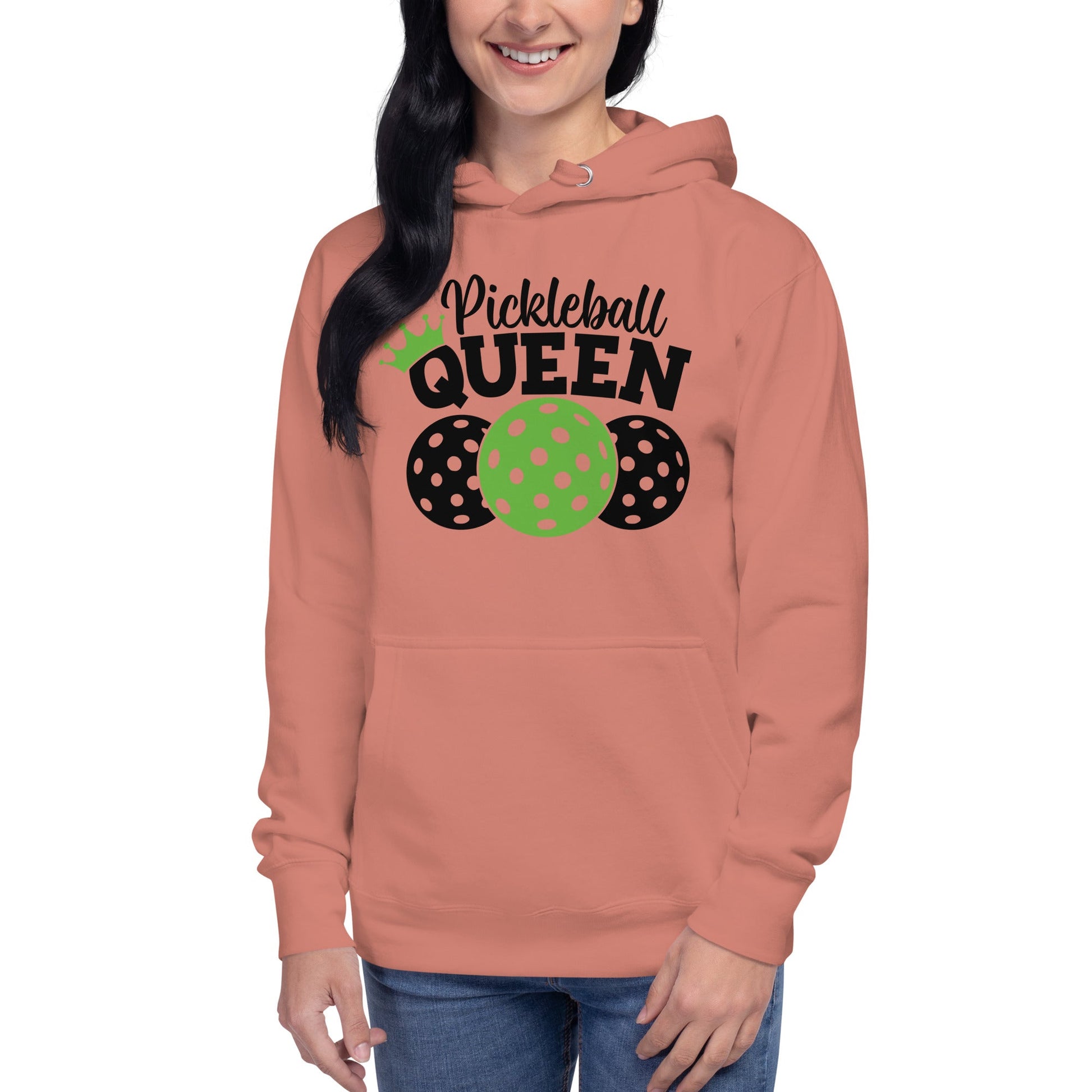 Pickleball Queen Hoodie - Dusty Rose