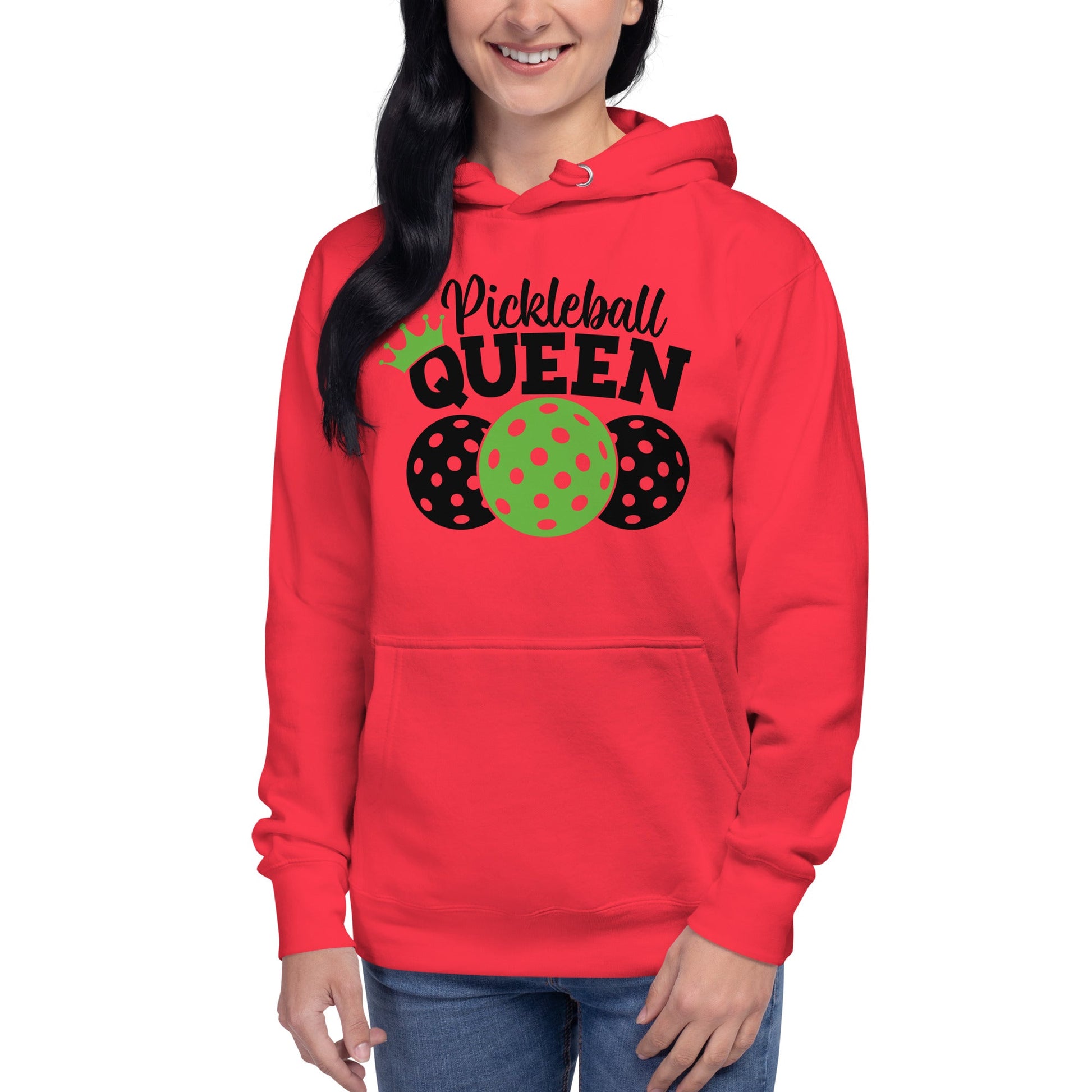 Pickleball Queen Hoodie - Team Red
