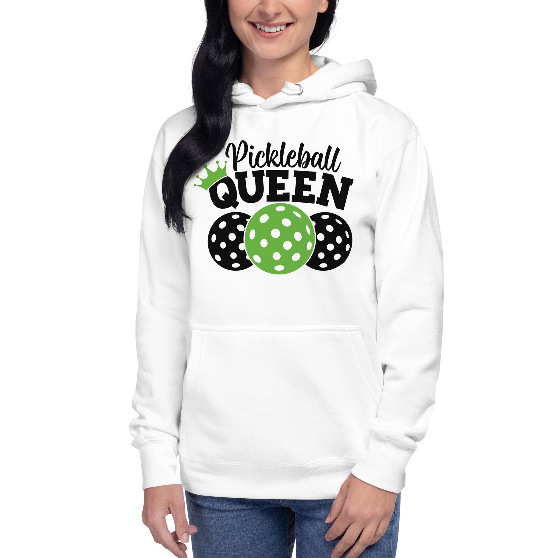 Pickleball Queen Hoodie - White