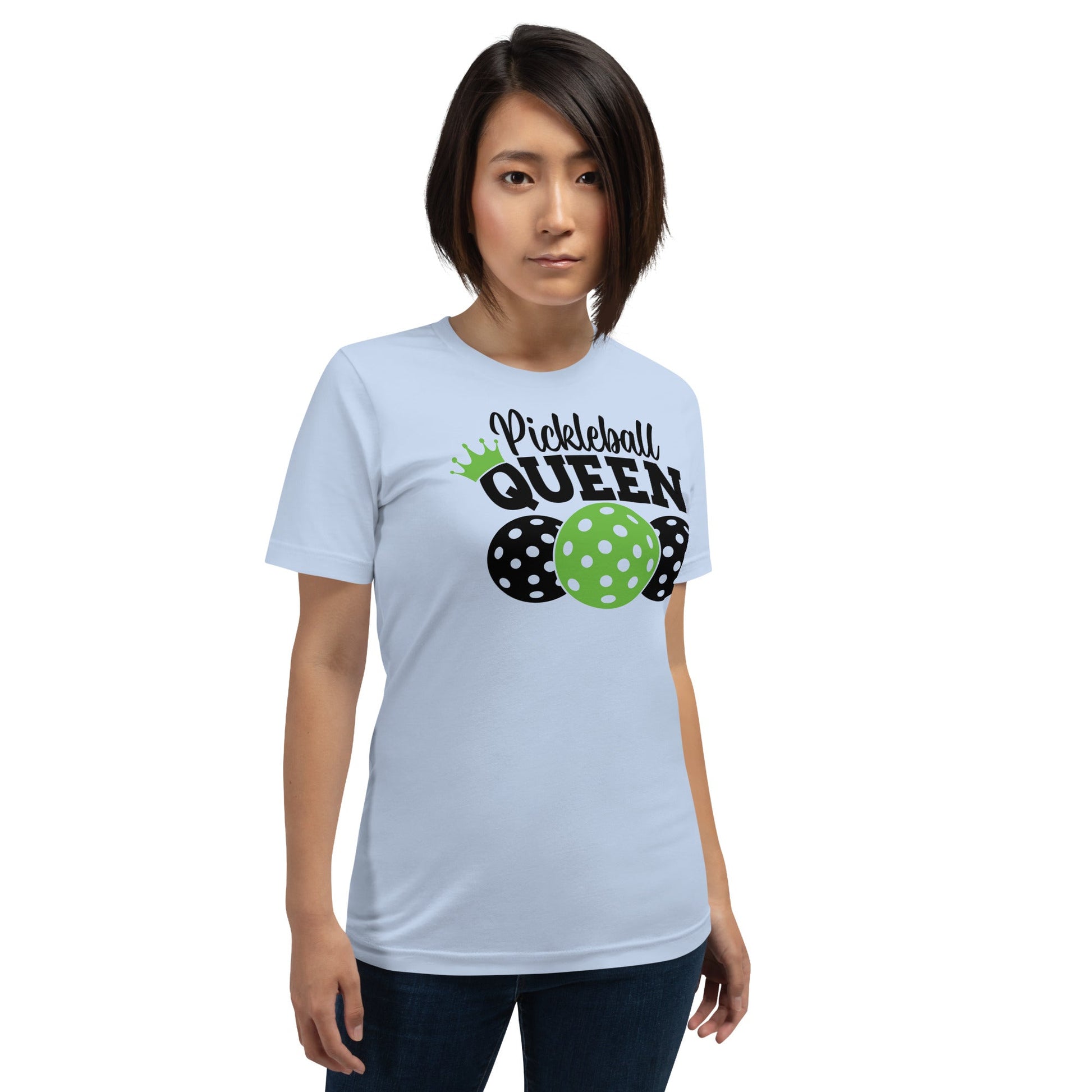 Pickleball Queen Tee – Fun & Fierce Court Style - Baby Blue