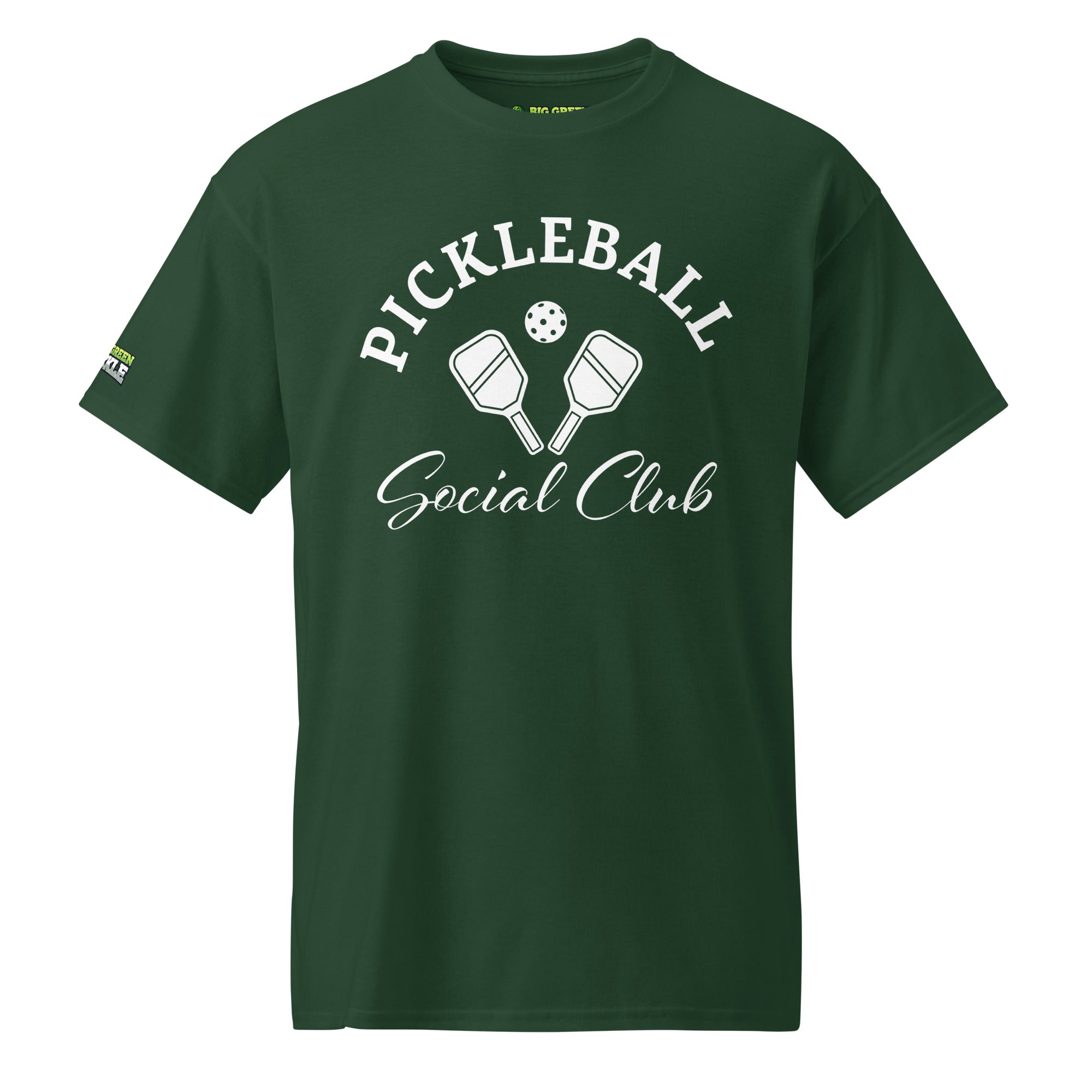 Pickleball Social Club 50/50 DryBlend T-Shirt - Forest Green