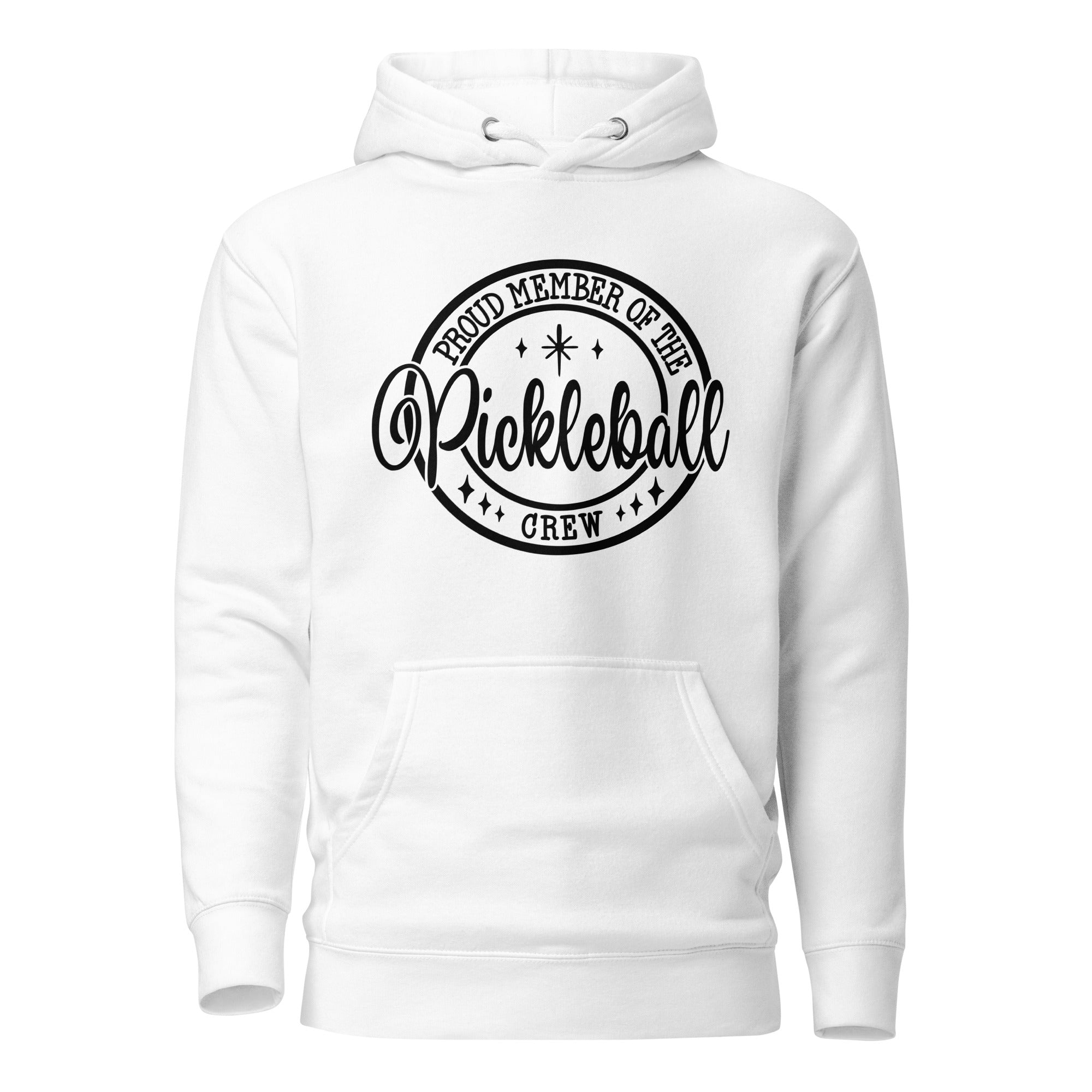 Proud Member of the Pickleball Crew Hoodie - White