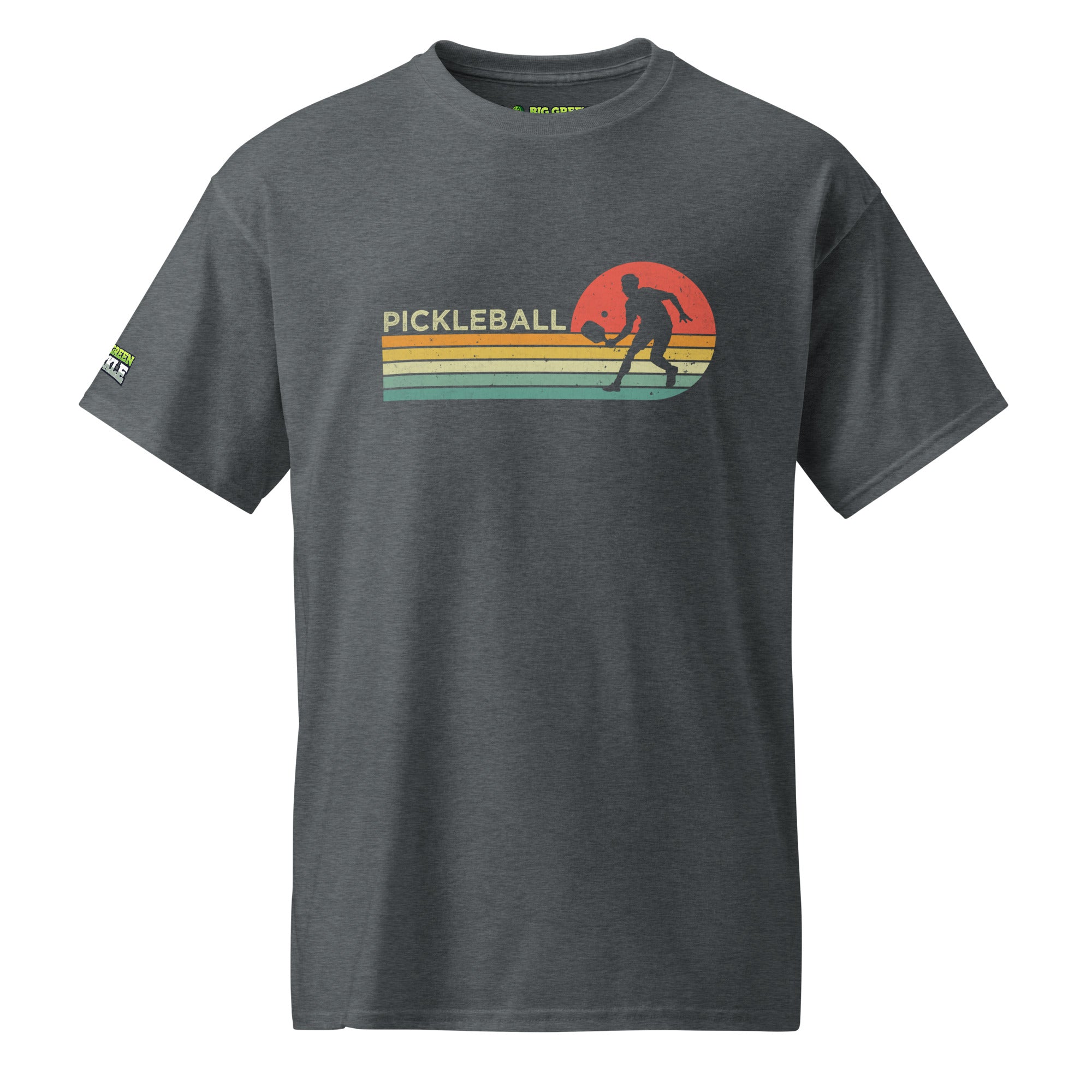 Retro Pickleball on 50/50 DryBlend T-Shirt - Dark Heather